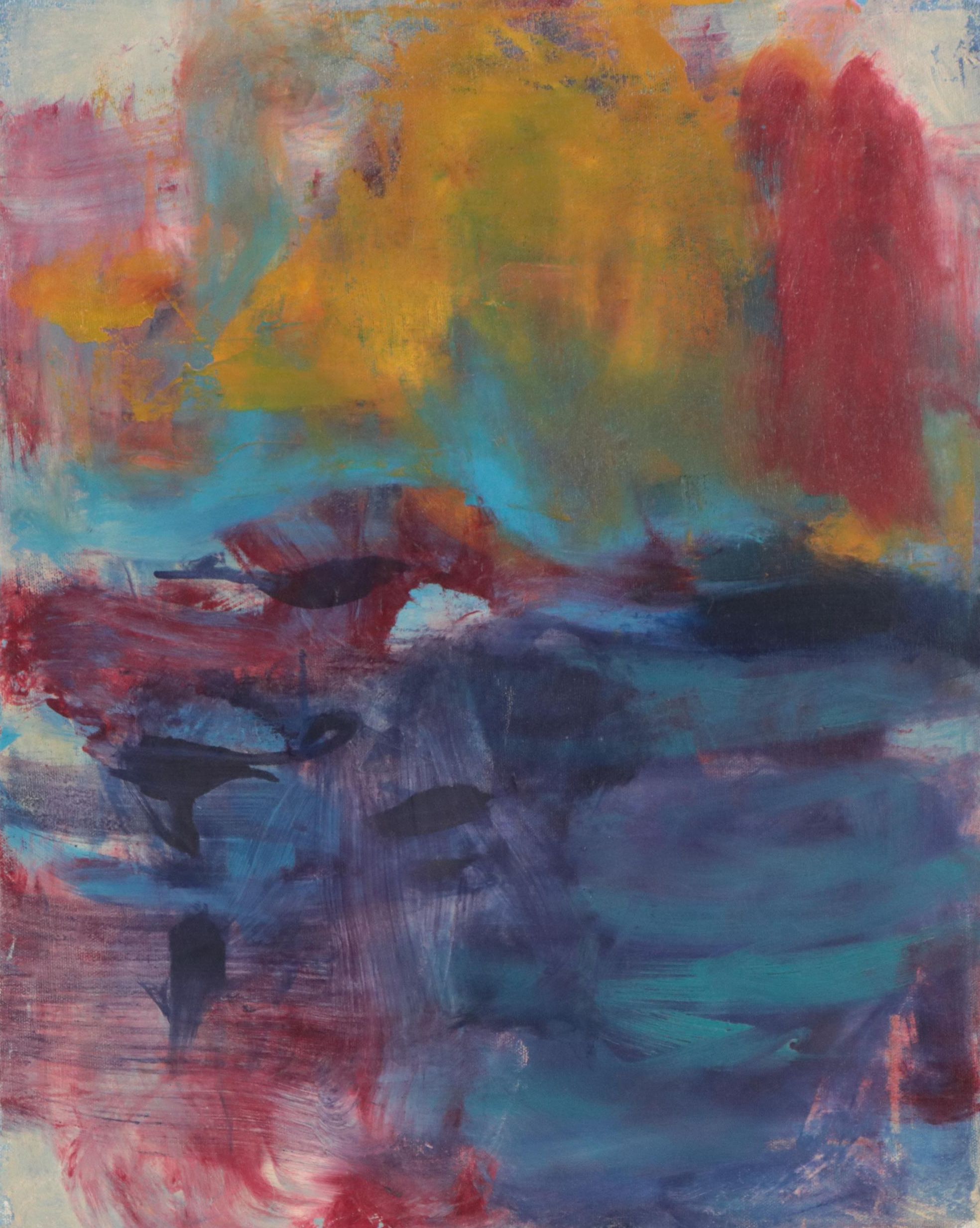 Richard Snyder Abstract Expressionistic Oil Painting