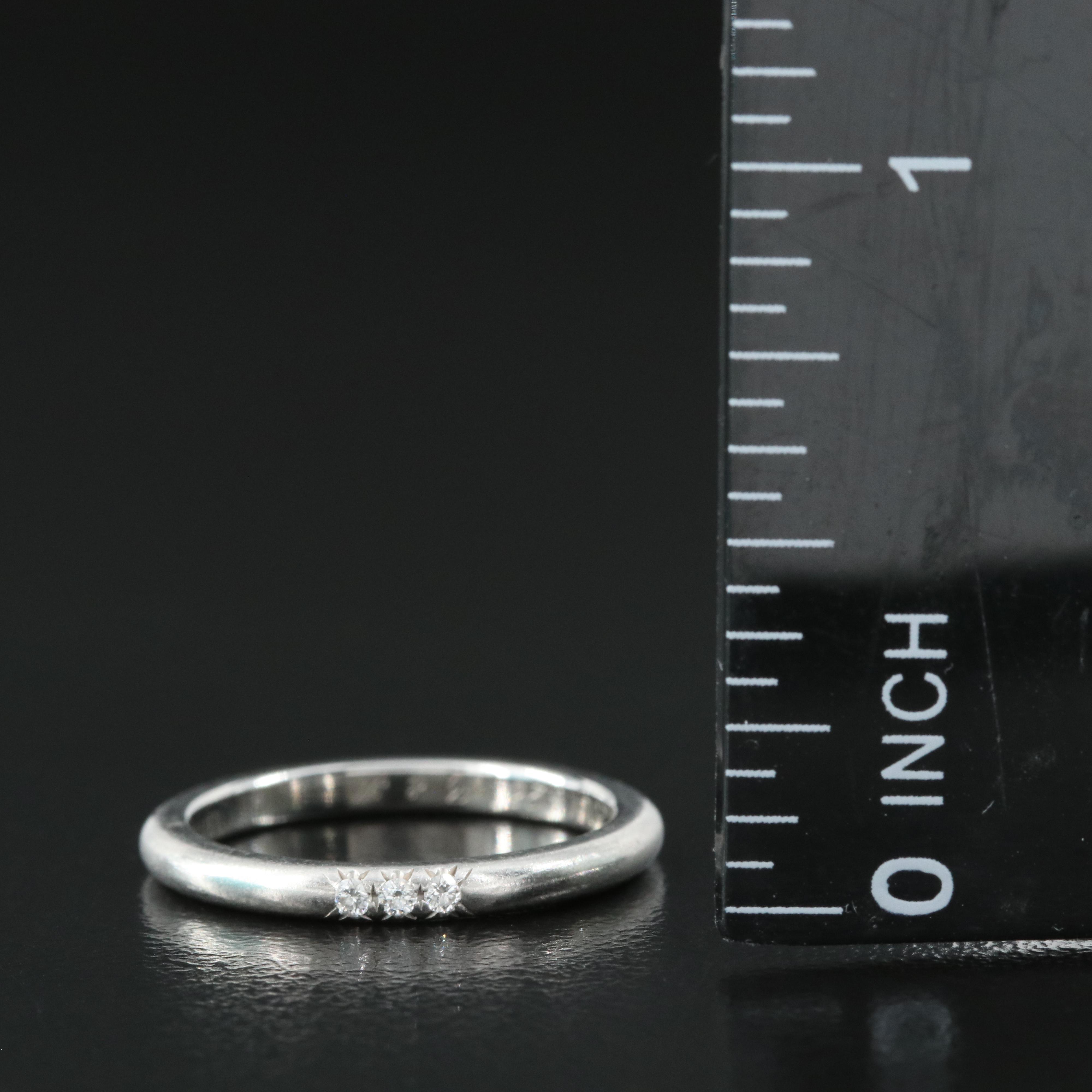 Tiffany & Co. Platinum Diamond Band