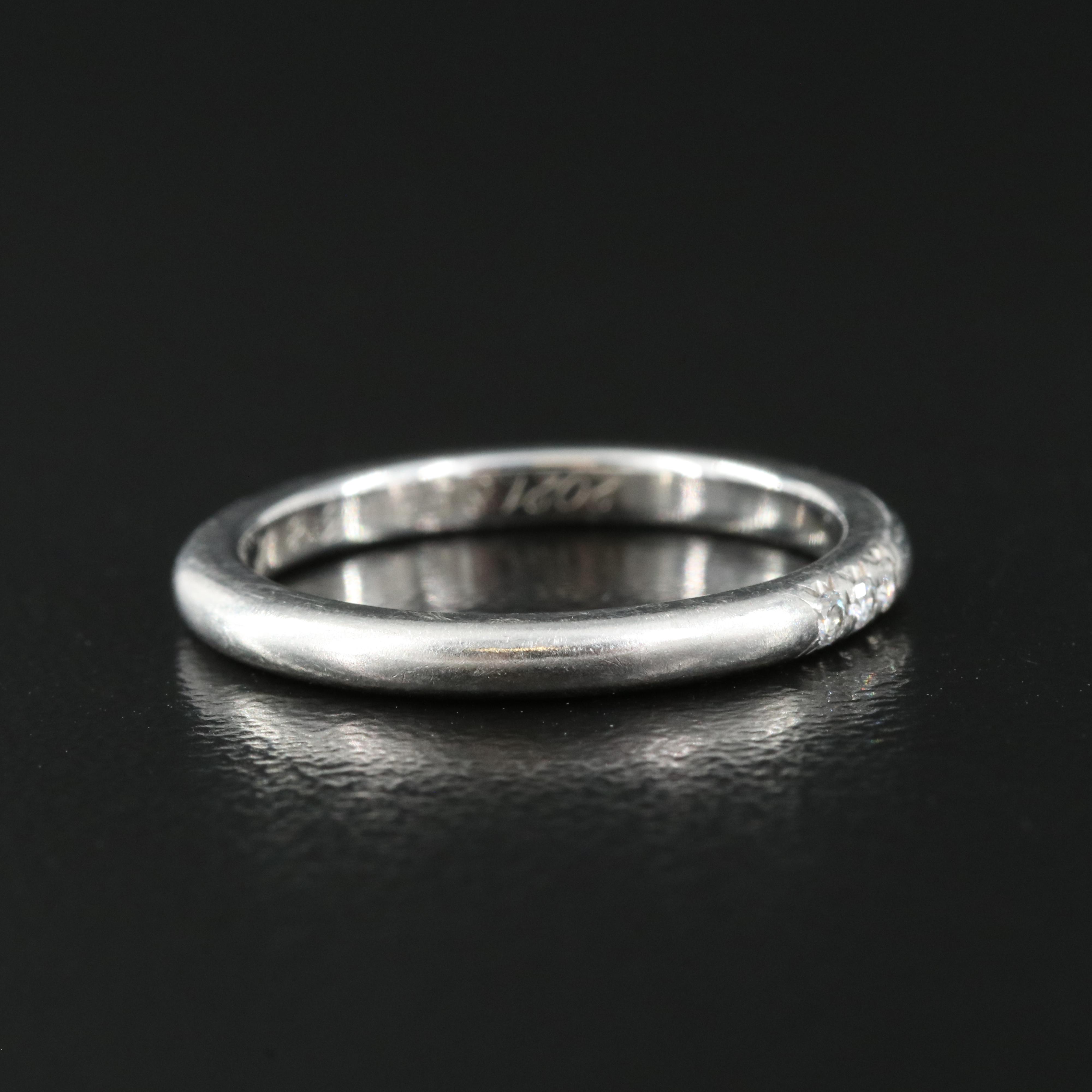 Tiffany & Co. Platinum Diamond Band