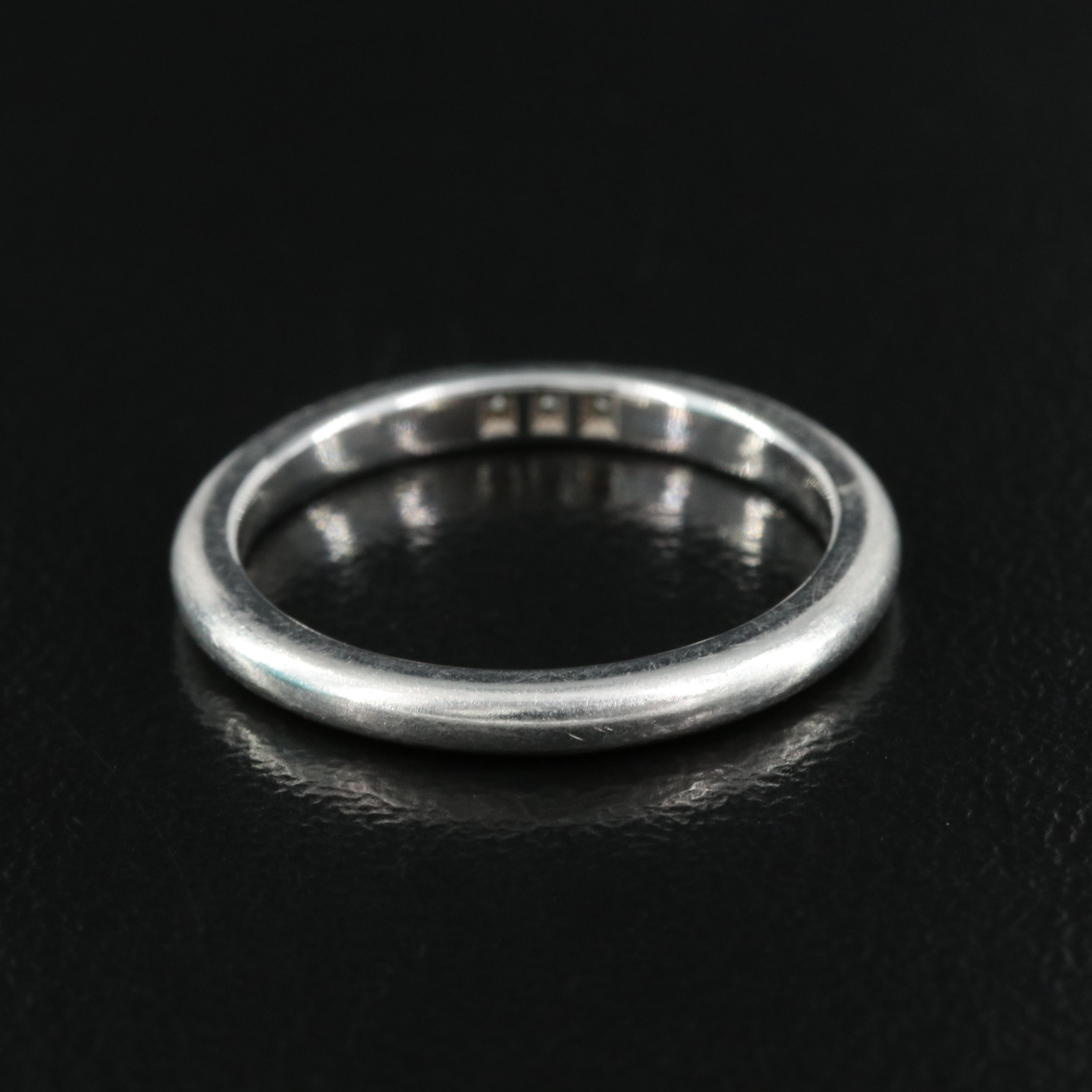 Tiffany & Co. Platinum Diamond Band