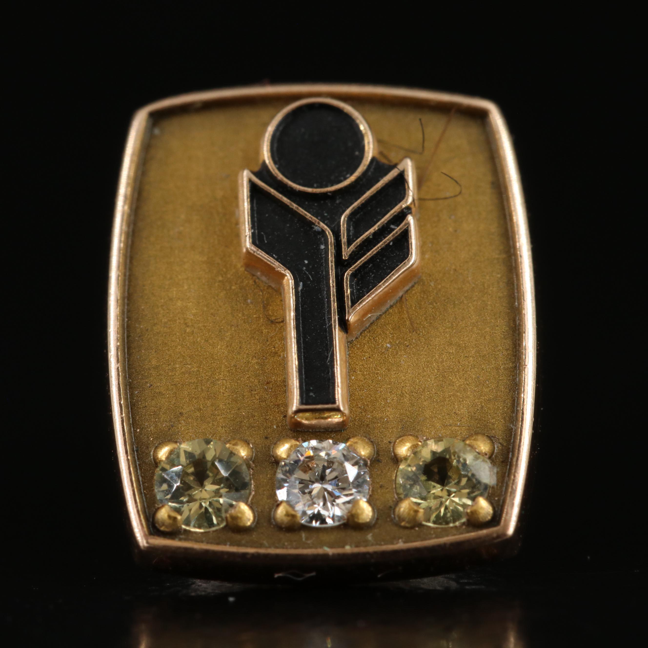 10K and 14K Service Pins Including Professional Employer Organization, Diamond