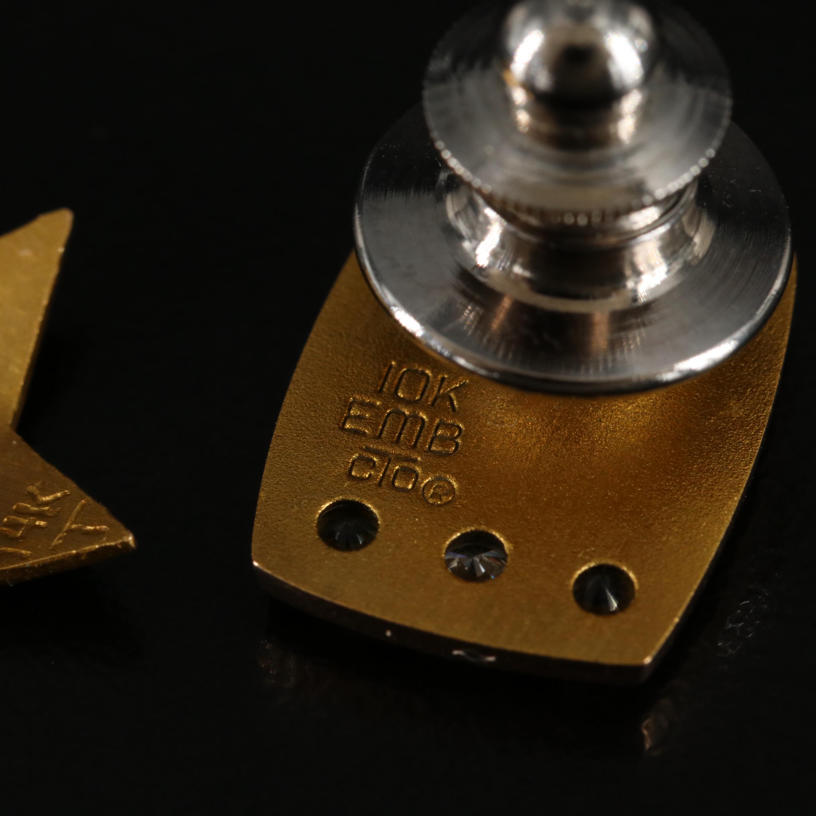 10K and 14K Service Pins Including Professional Employer Organization, Diamond