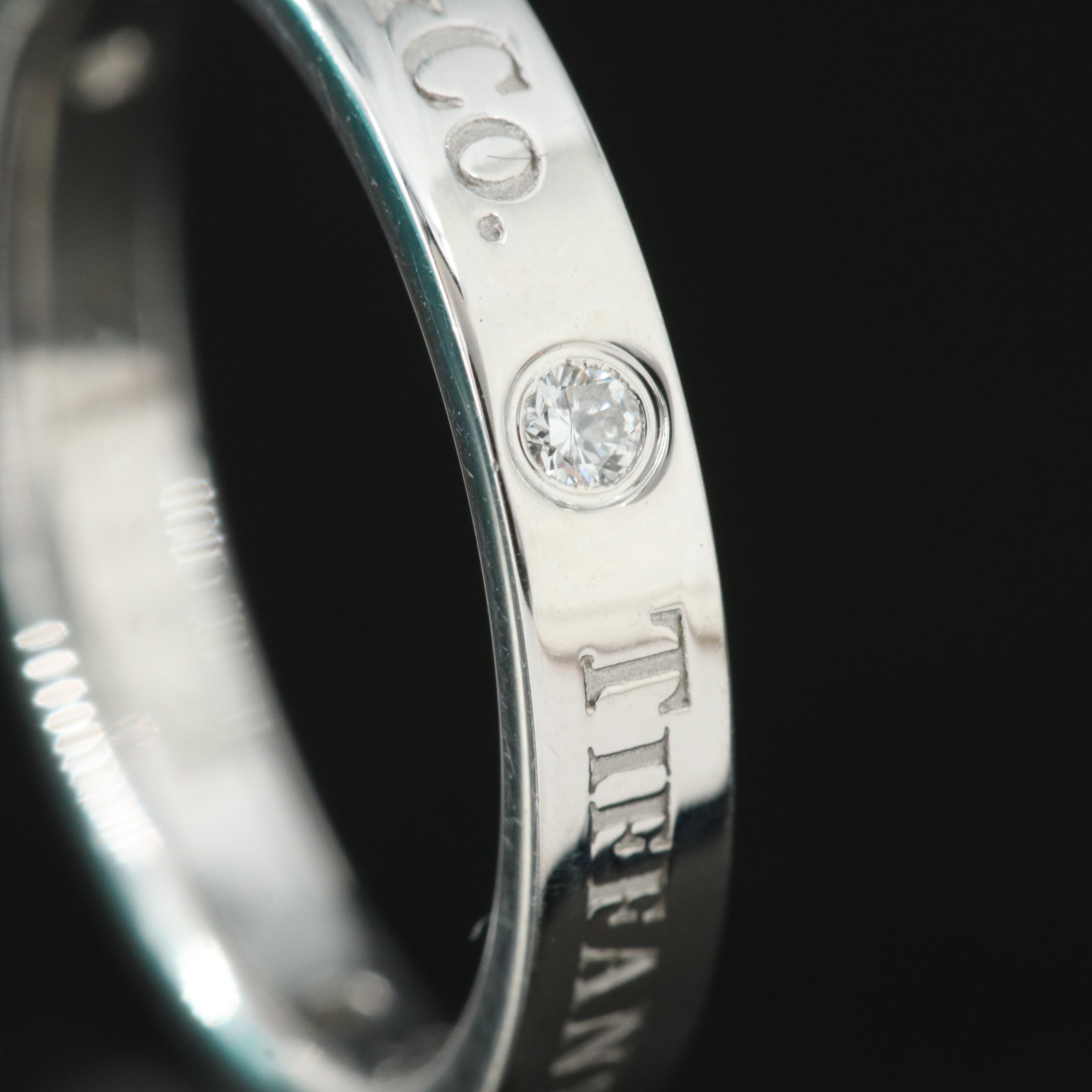 Tiffany & Co. Platinum Diamond Band