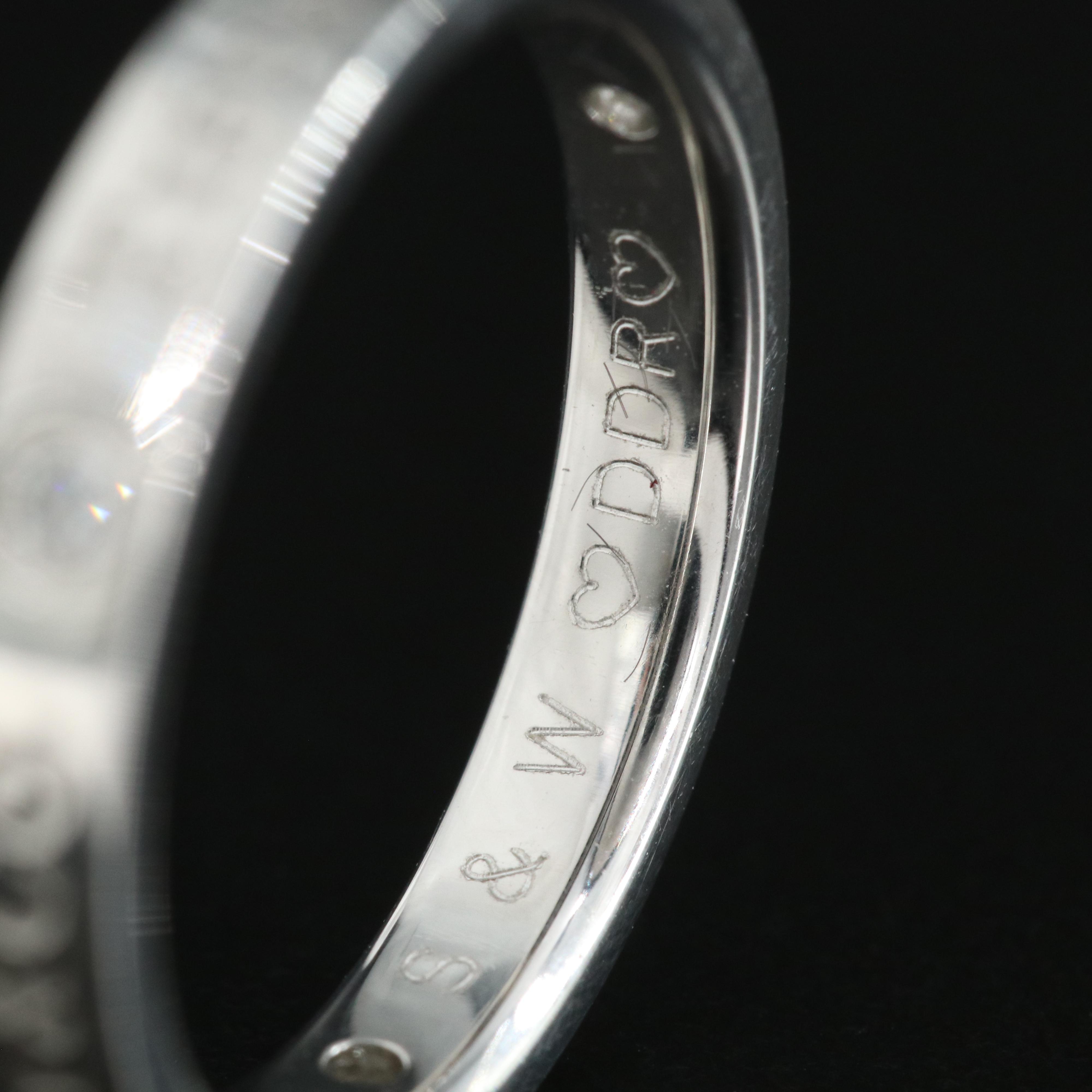 Tiffany & Co. Platinum Diamond Band