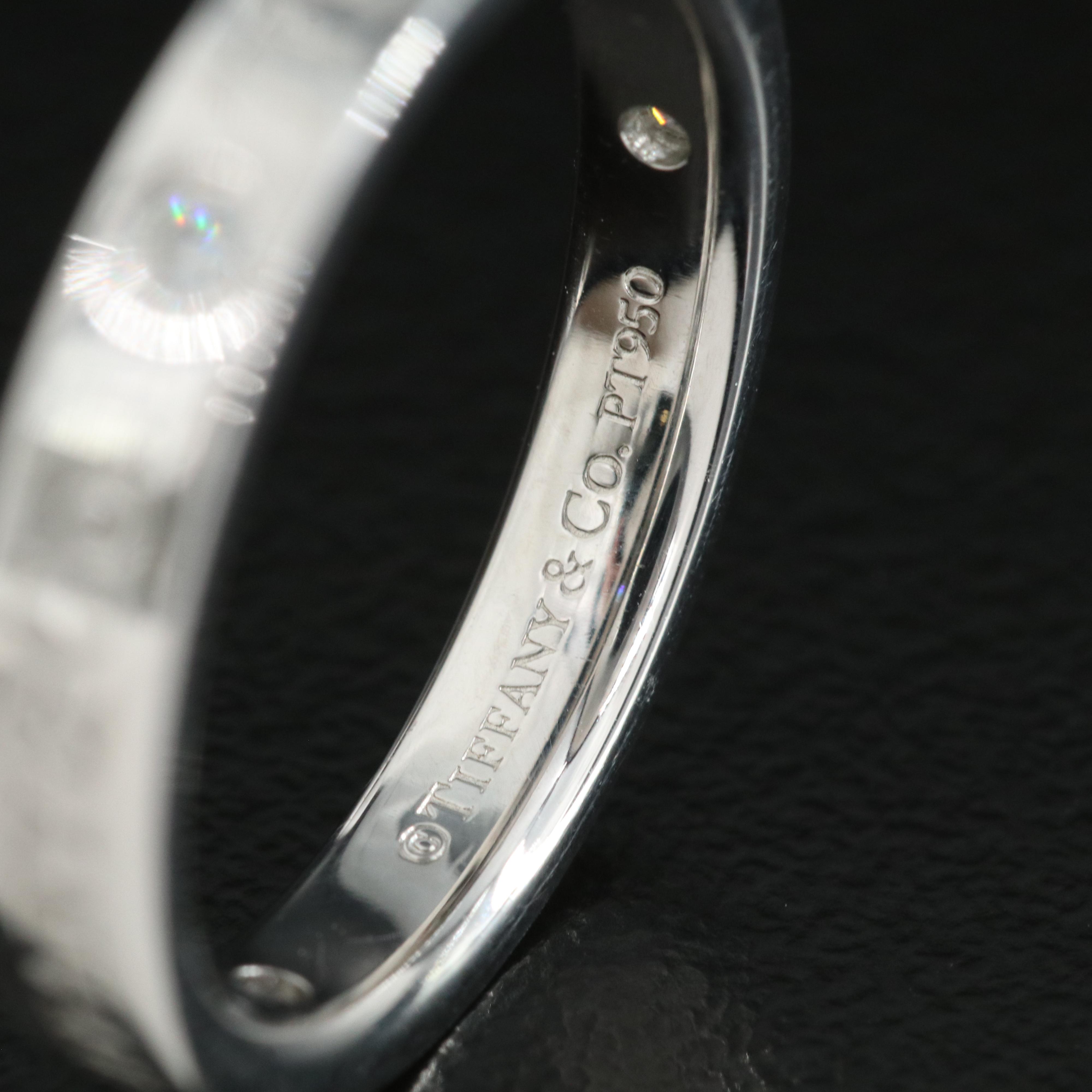 Tiffany & Co. Platinum Diamond Band