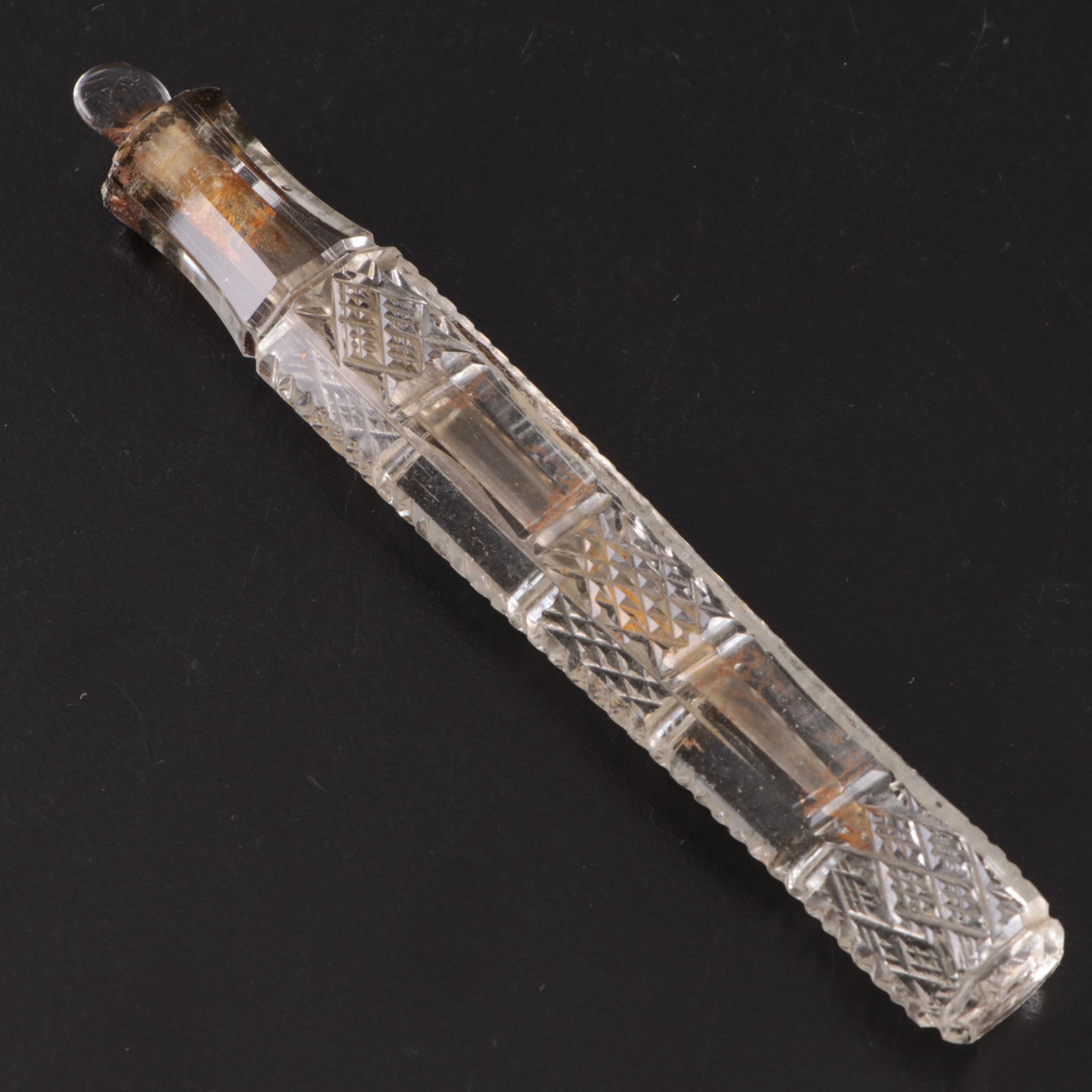 American Brilliant Period Cut Crystal Box, Cut Glass Perfume Bottles, More