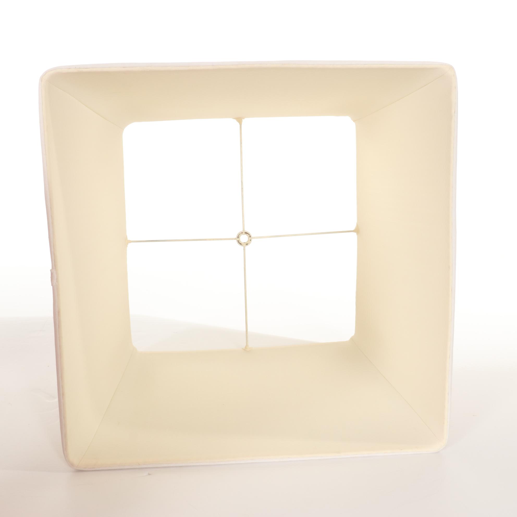 Pair of Mid Century Modern Orange Ceramic Table Lamps