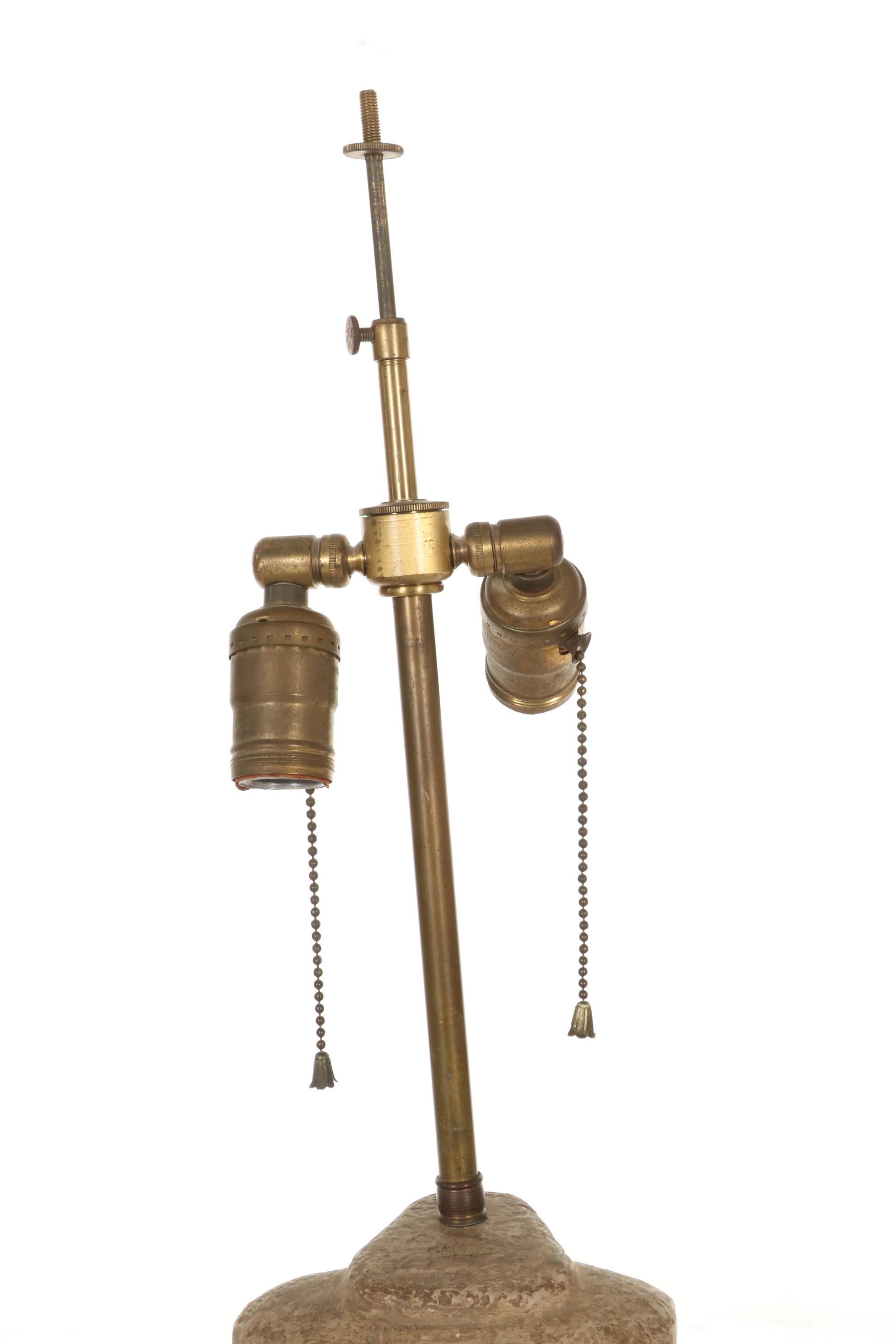 Pair of Mid Century Modern John Anthony Cast Ceramic Tiki Table Lamps