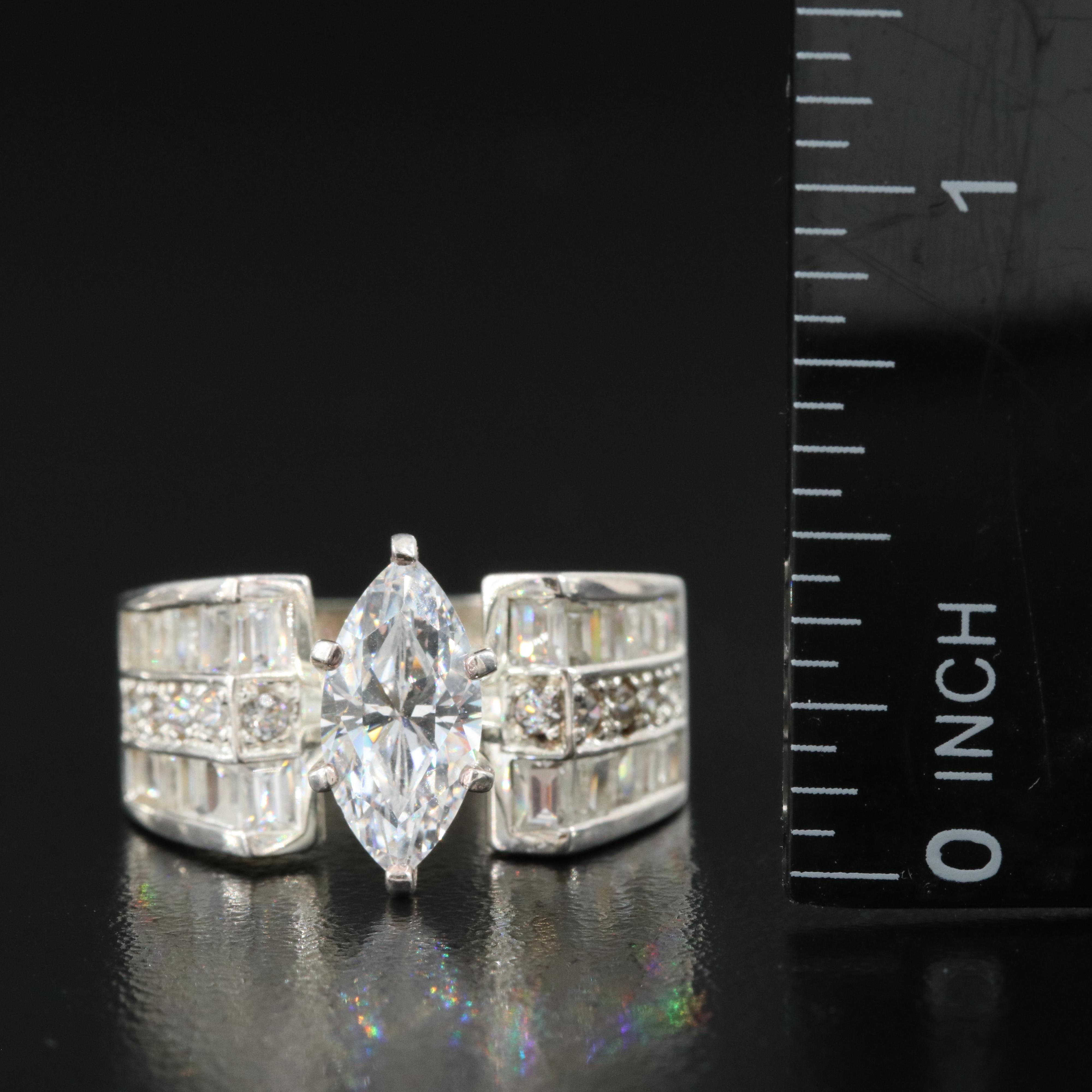 Sterling Cubic Zirconia Rings
