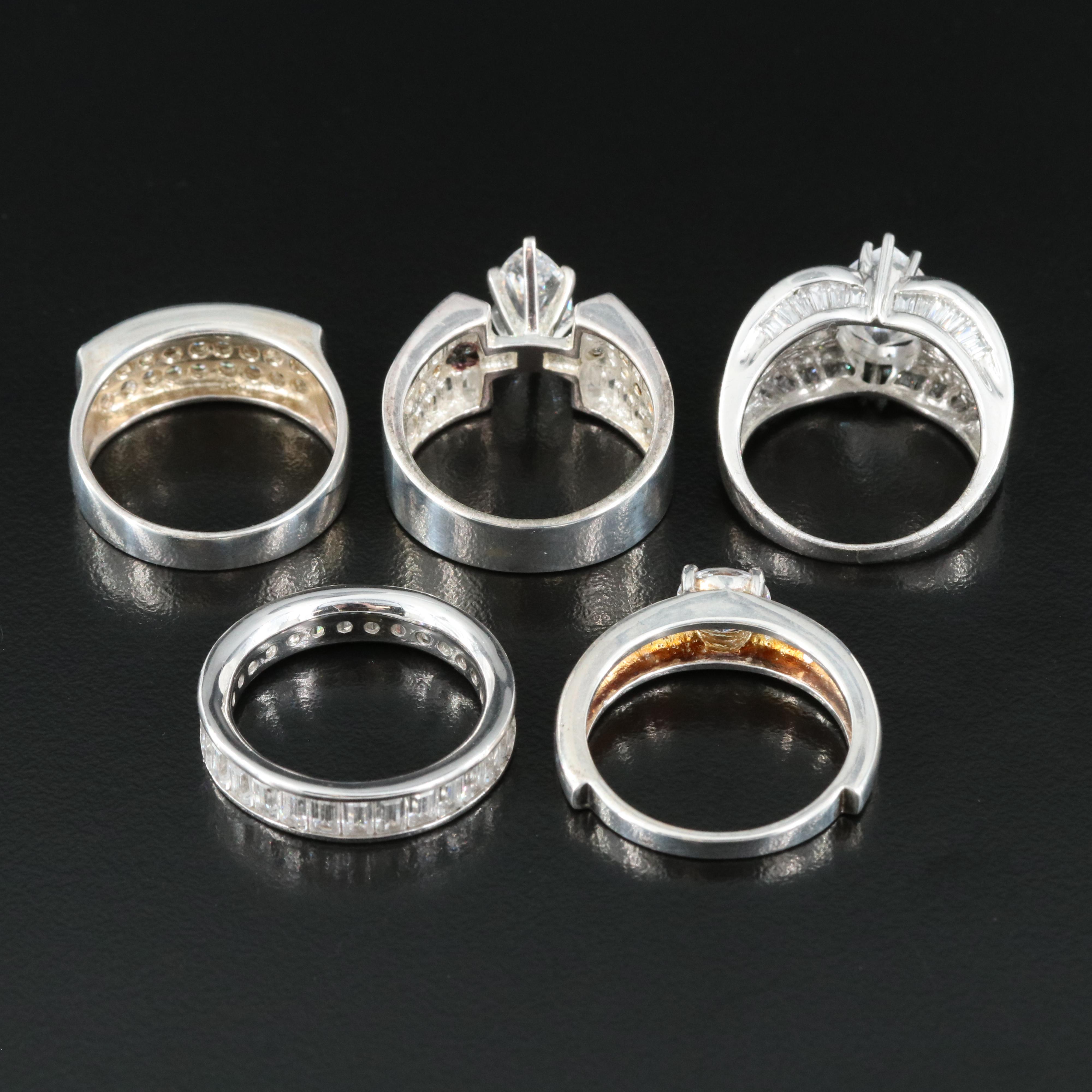 Sterling Cubic Zirconia Rings