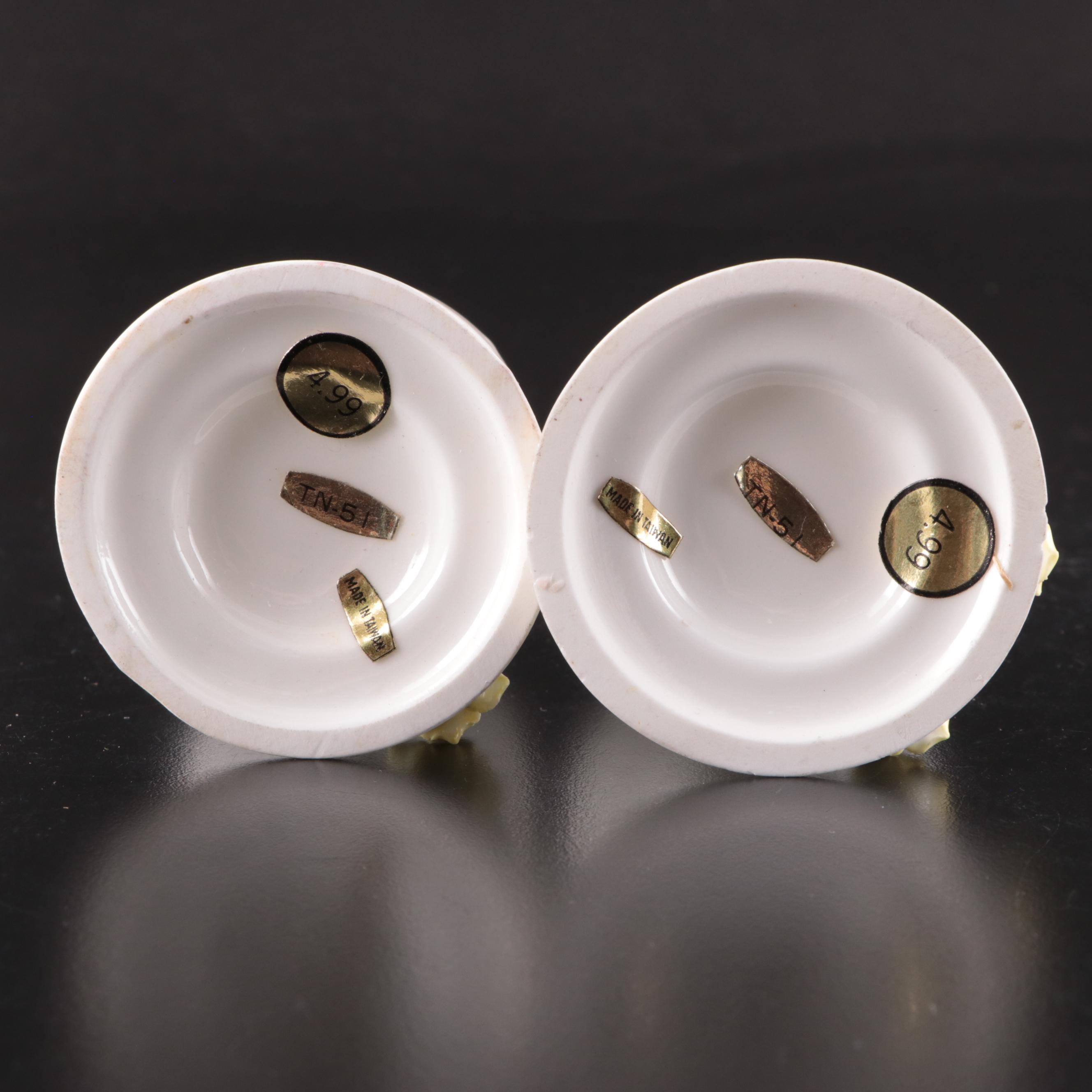 German Jasperware Vase with Other Porcelain Decor