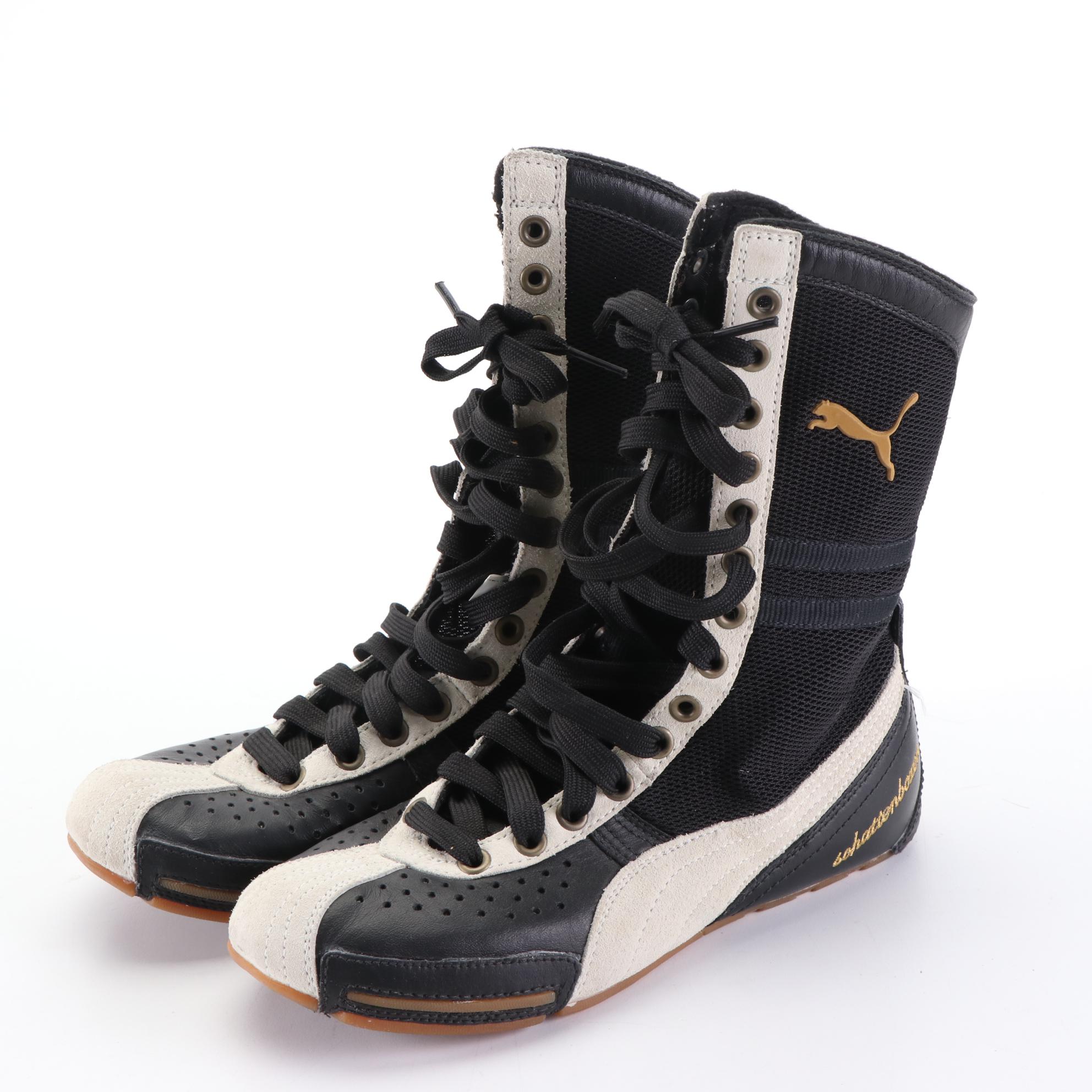 Nike Sweet Classic High Top Sneakers and Puma Schattenboxen Boxing Boots