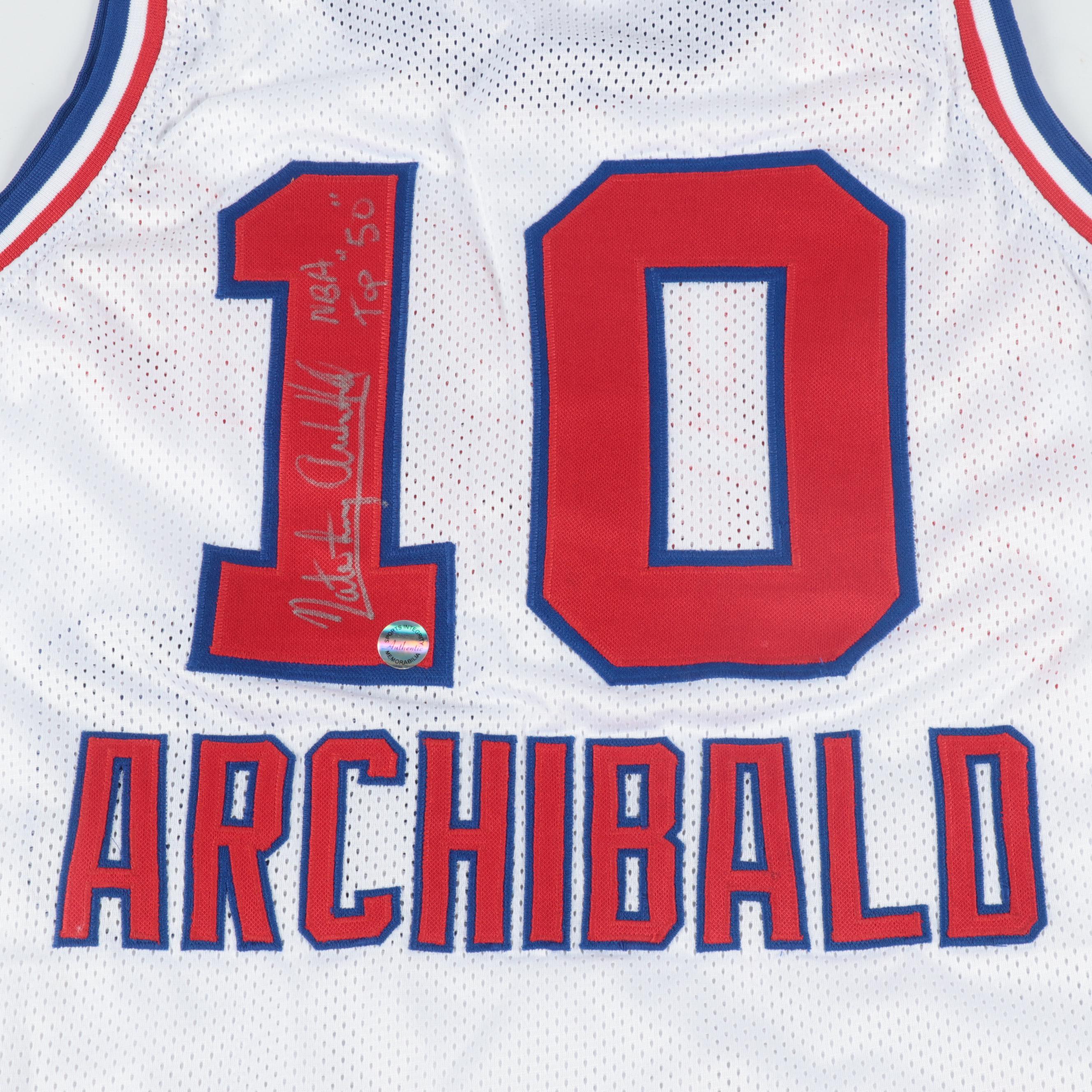 Nate "Tiny" Archibald Signed Kansas City Kings Stitched Basketball Jersey