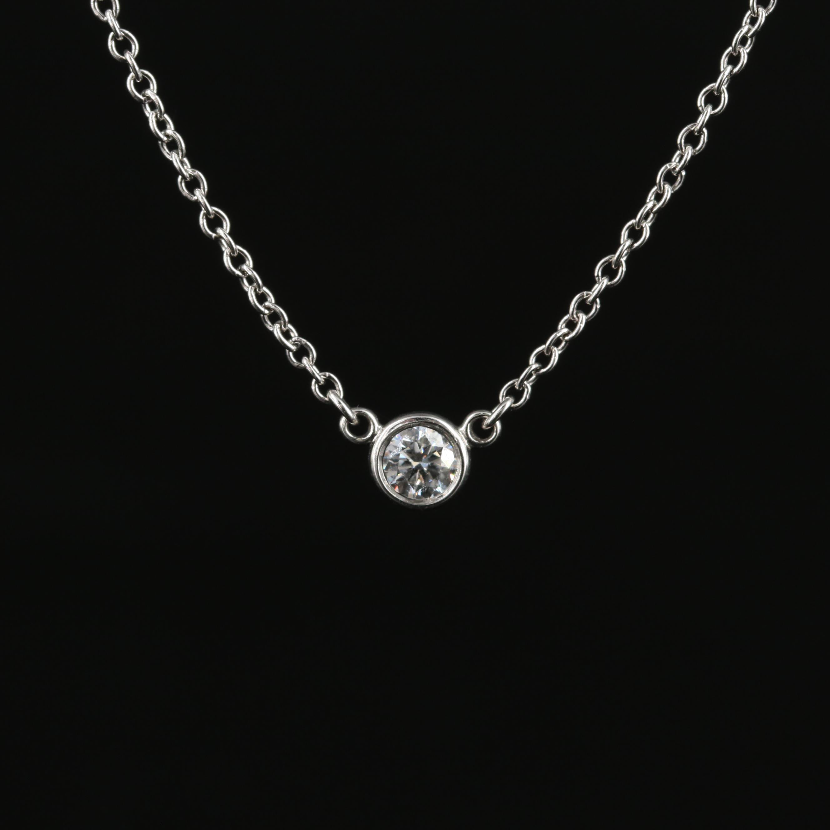 Elsa Peretti for Tiffany & Co. "Diamonds by the Yard" Platinum Diamond Necklace