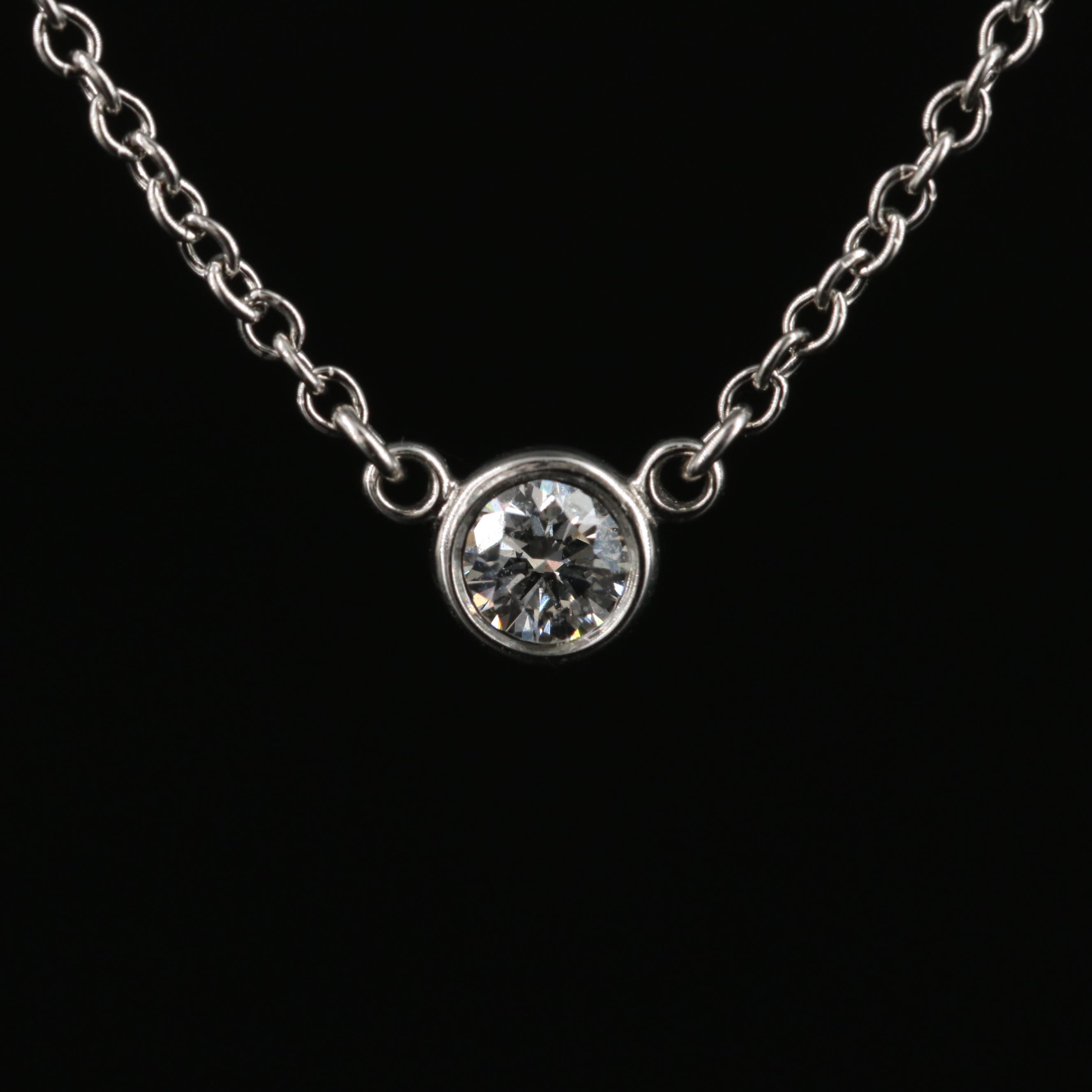 Elsa Peretti for Tiffany & Co. "Diamonds by the Yard" Platinum Diamond Necklace