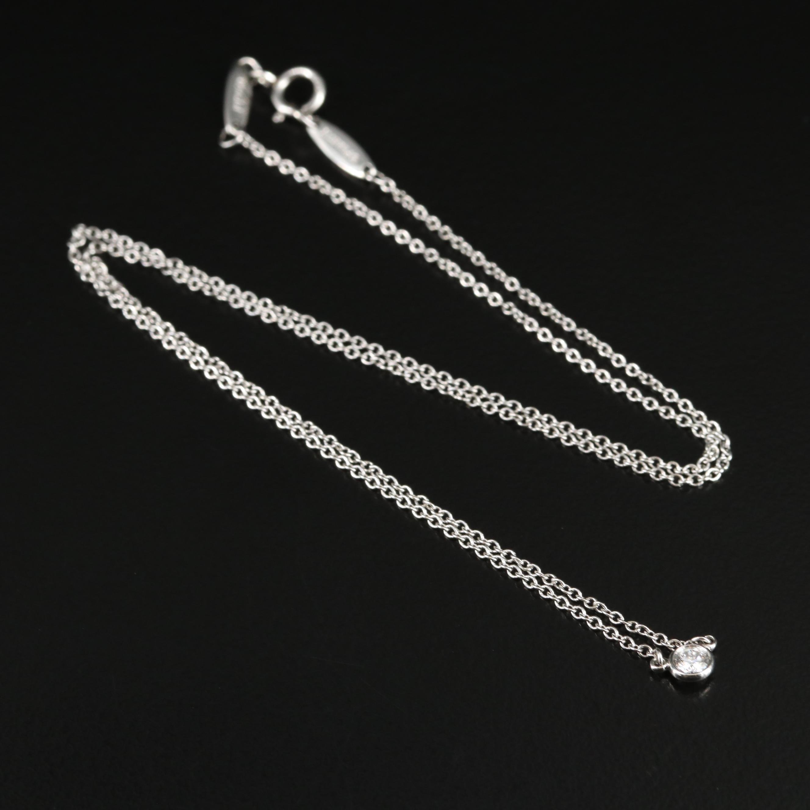 Elsa Peretti for Tiffany & Co. "Diamonds by the Yard" Platinum Diamond Necklace