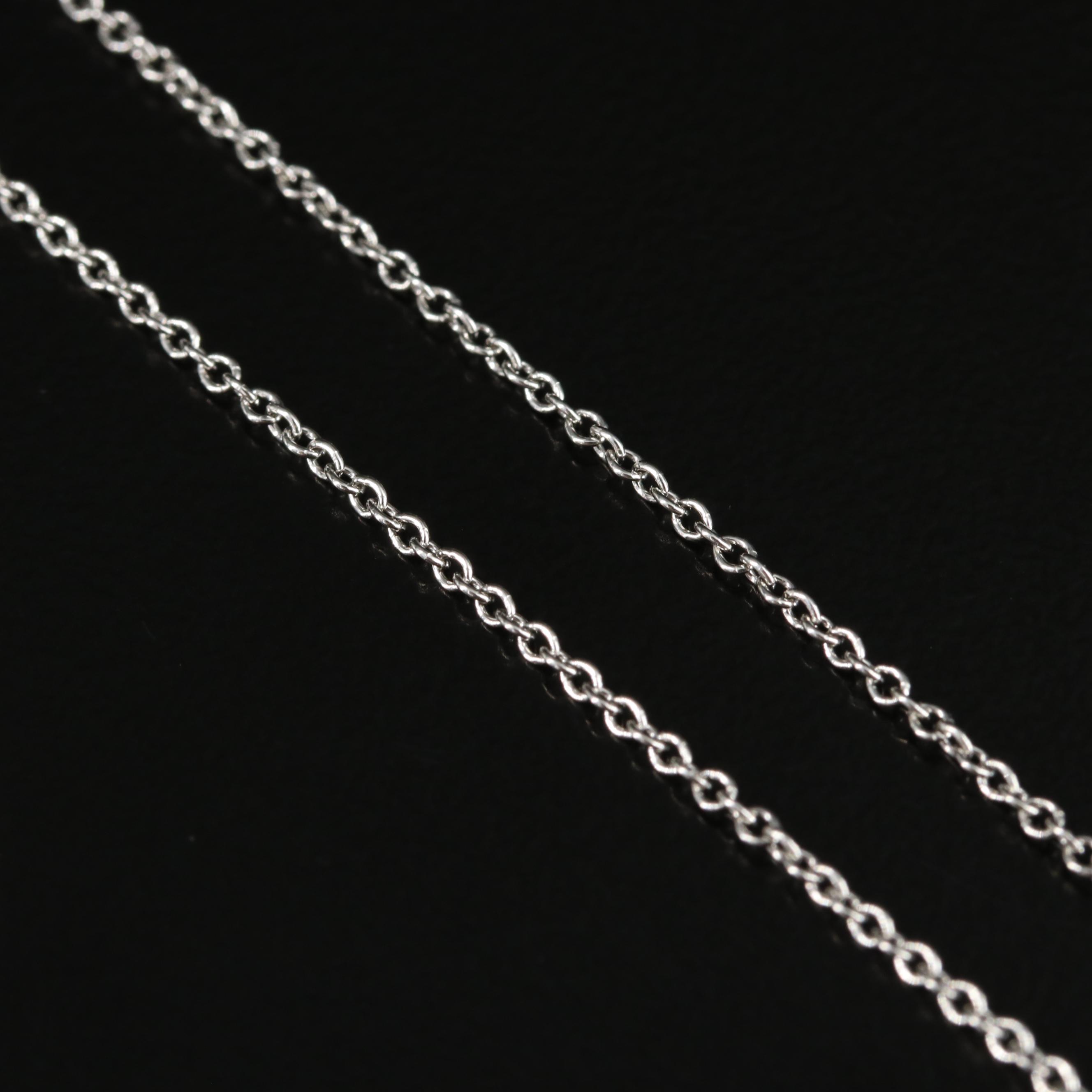 Elsa Peretti for Tiffany & Co. "Diamonds by the Yard" Platinum Diamond Necklace