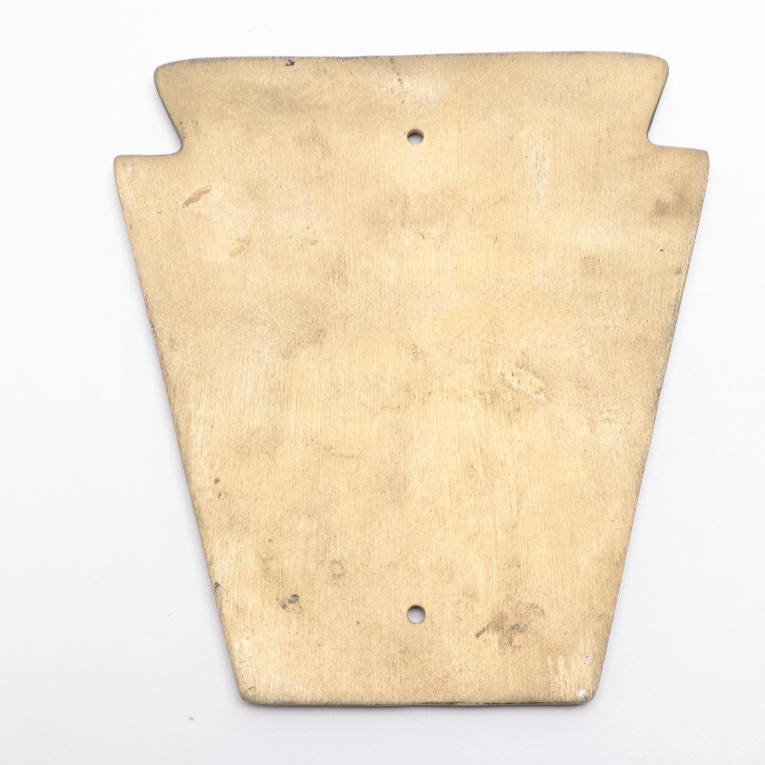 Pennsylvania Railroad Metal Plaque, Mid-20th Century