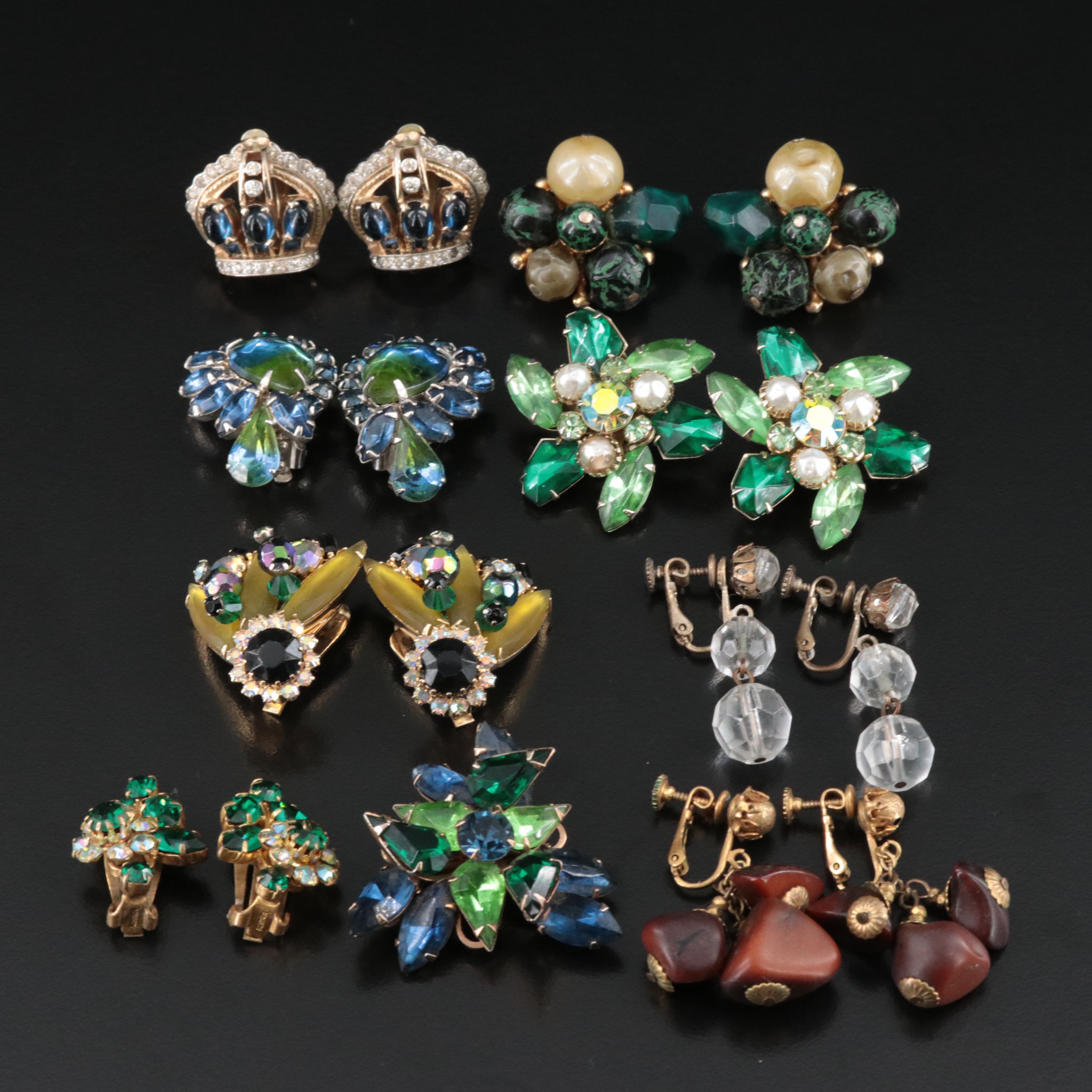 Jomaz and Weiss Included in Rhinestone Earring Collection