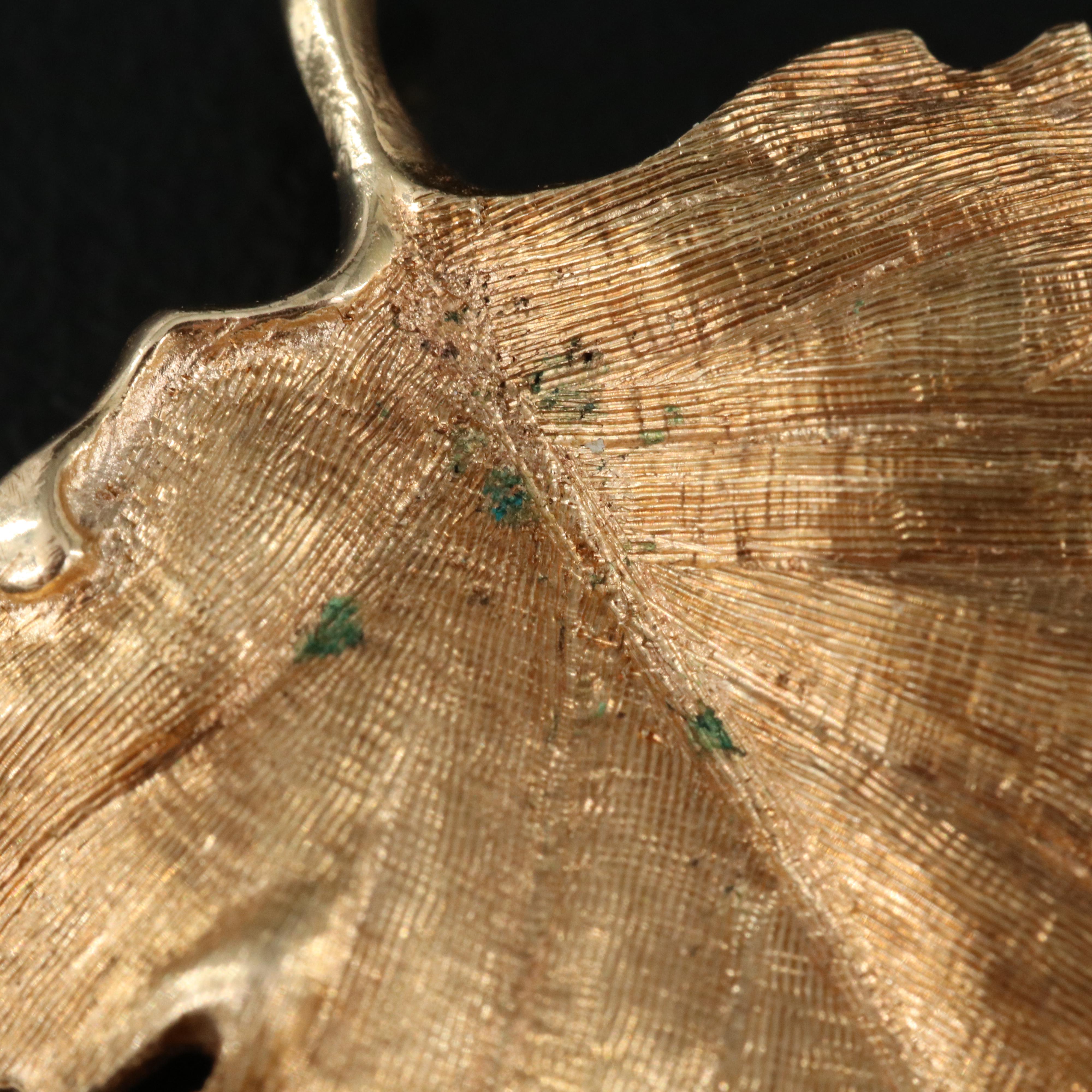 14K Maple Leaf Brooch