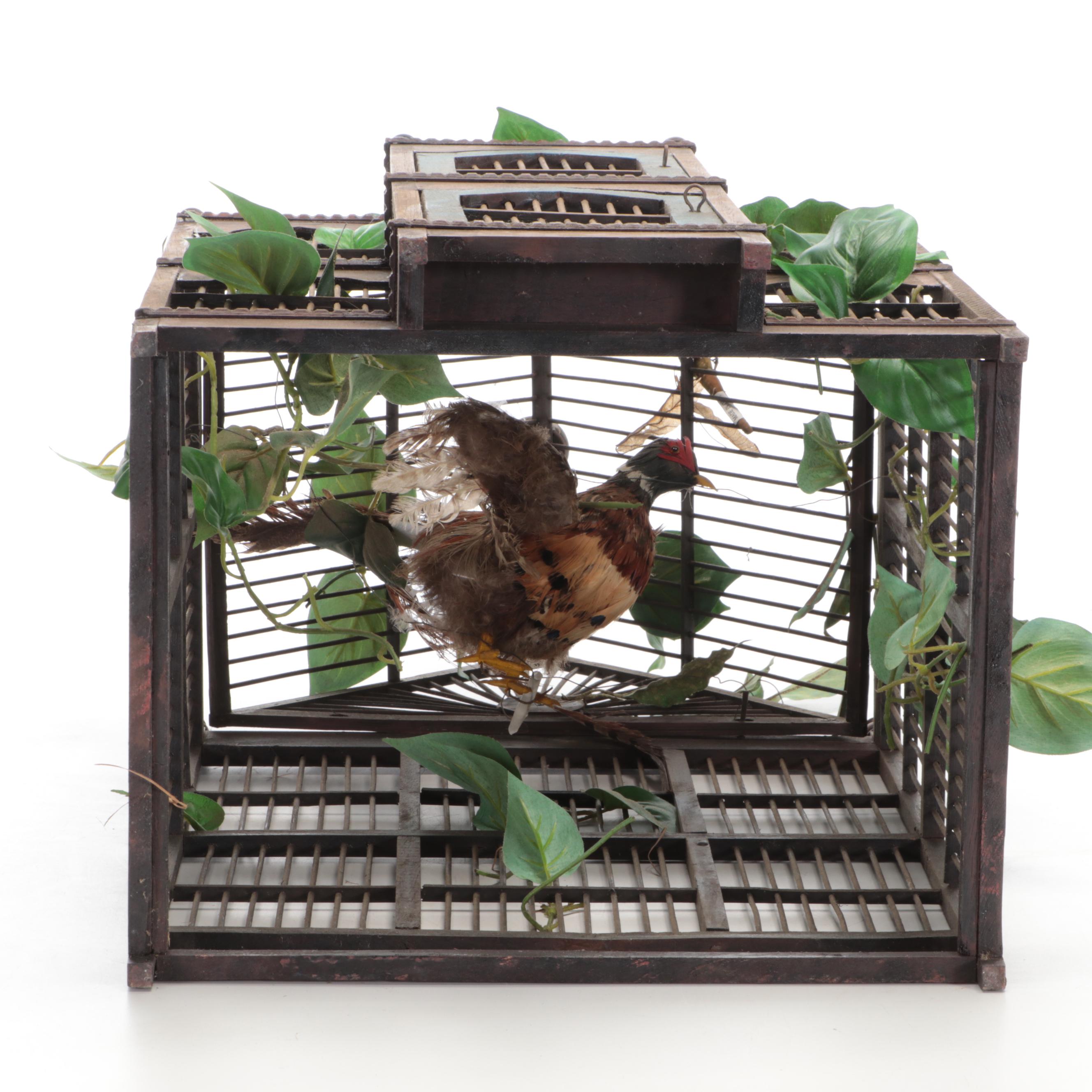 Victorian Style Decorative Wooden Bird Cage