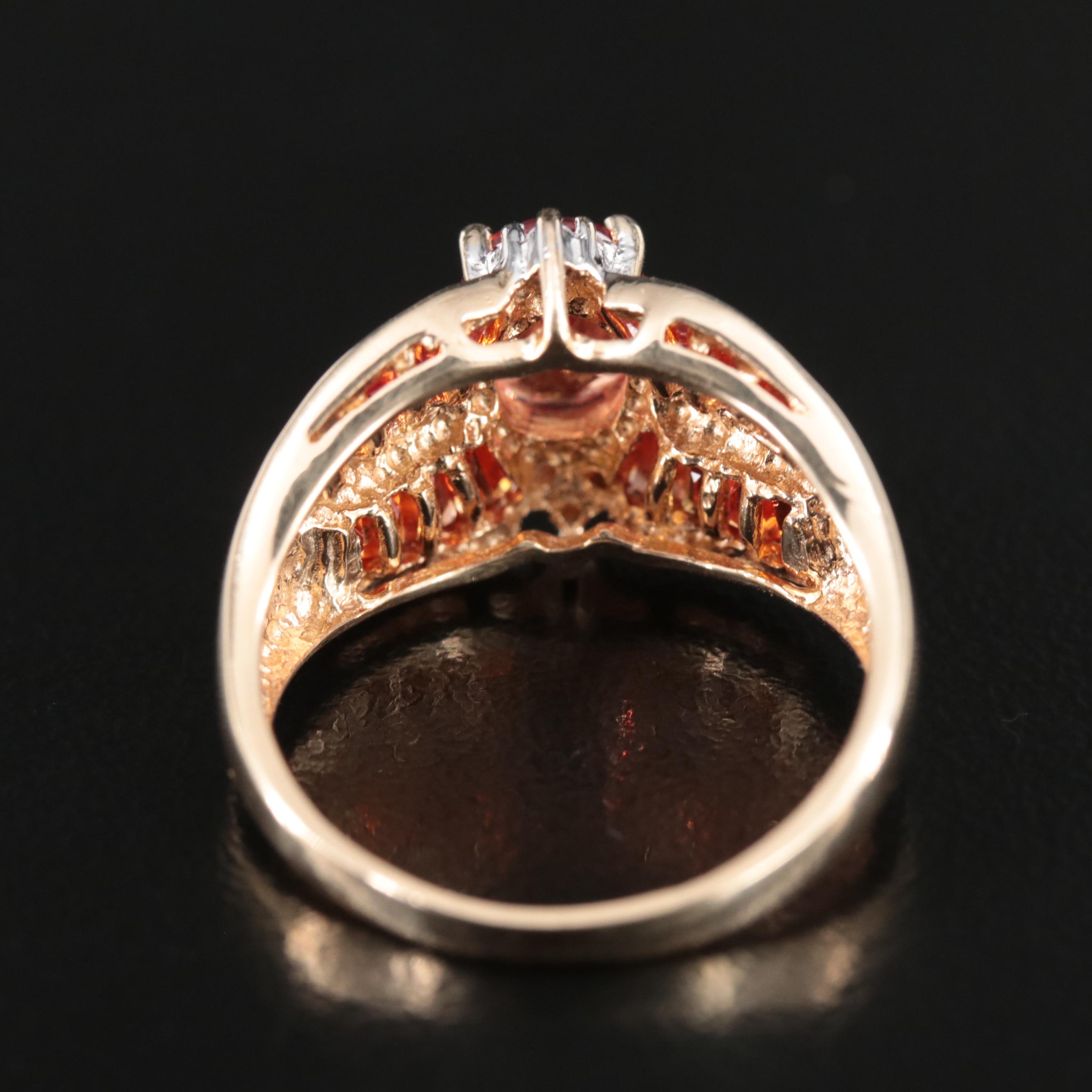 10K Sapphire and Diamond Ring