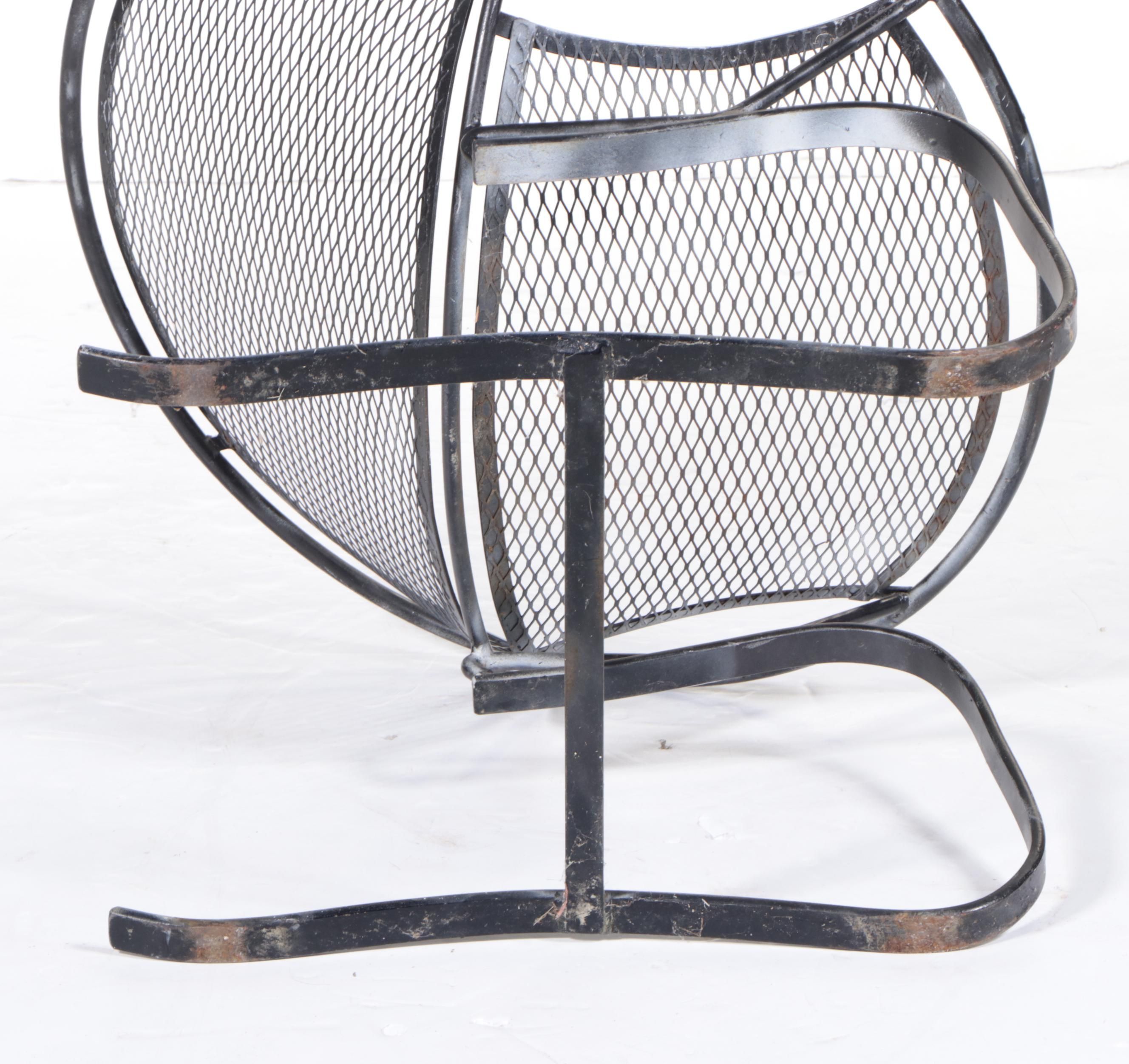 Mod "Radar" Salterini Saucer Style Metal Patio Chair