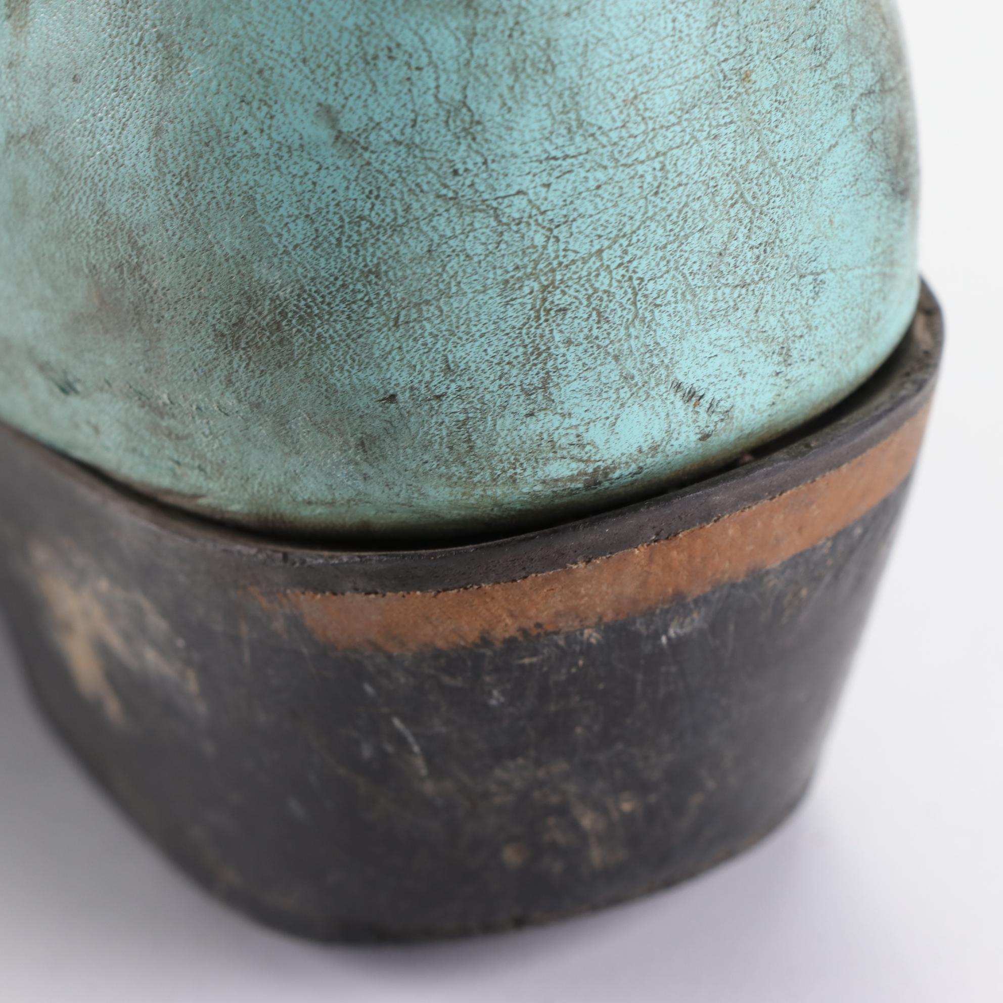 Durango and Corral Vintage Western Boots in Black/White and Teal