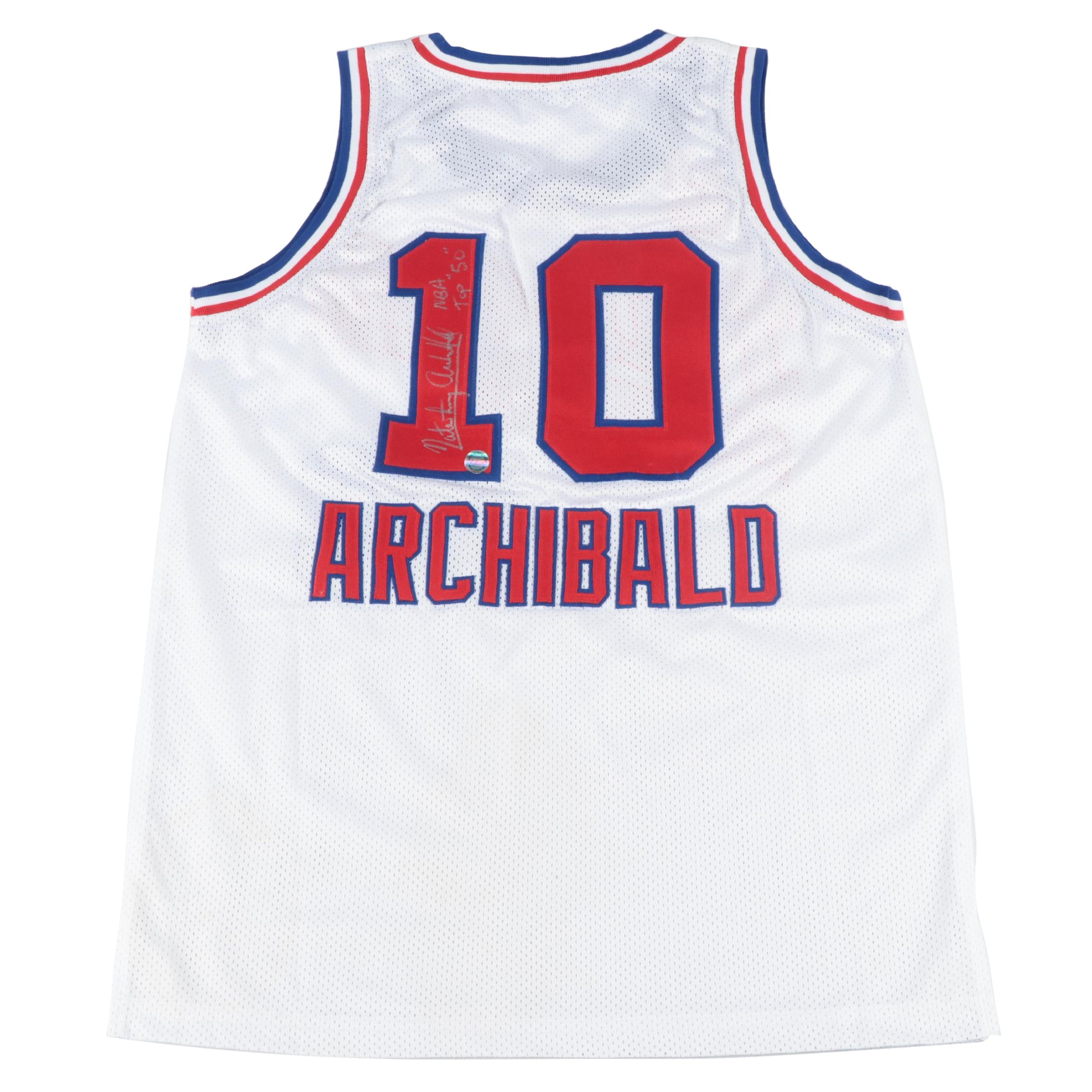 Nate "Tiny" Archibald Signed Kansas City Kings Stitched Basketball Jersey