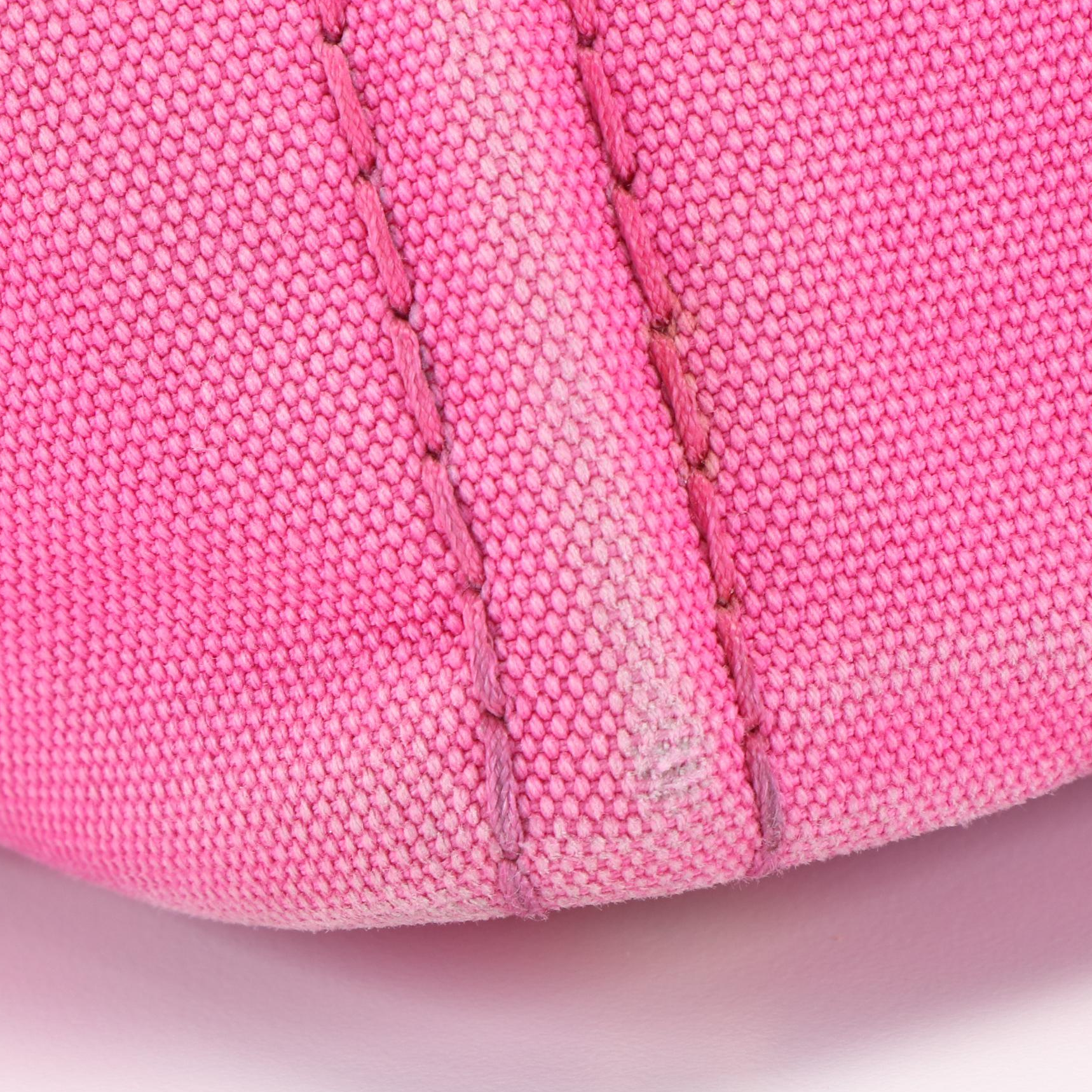 Prada Pink Canvas Canapa Logo Satchel