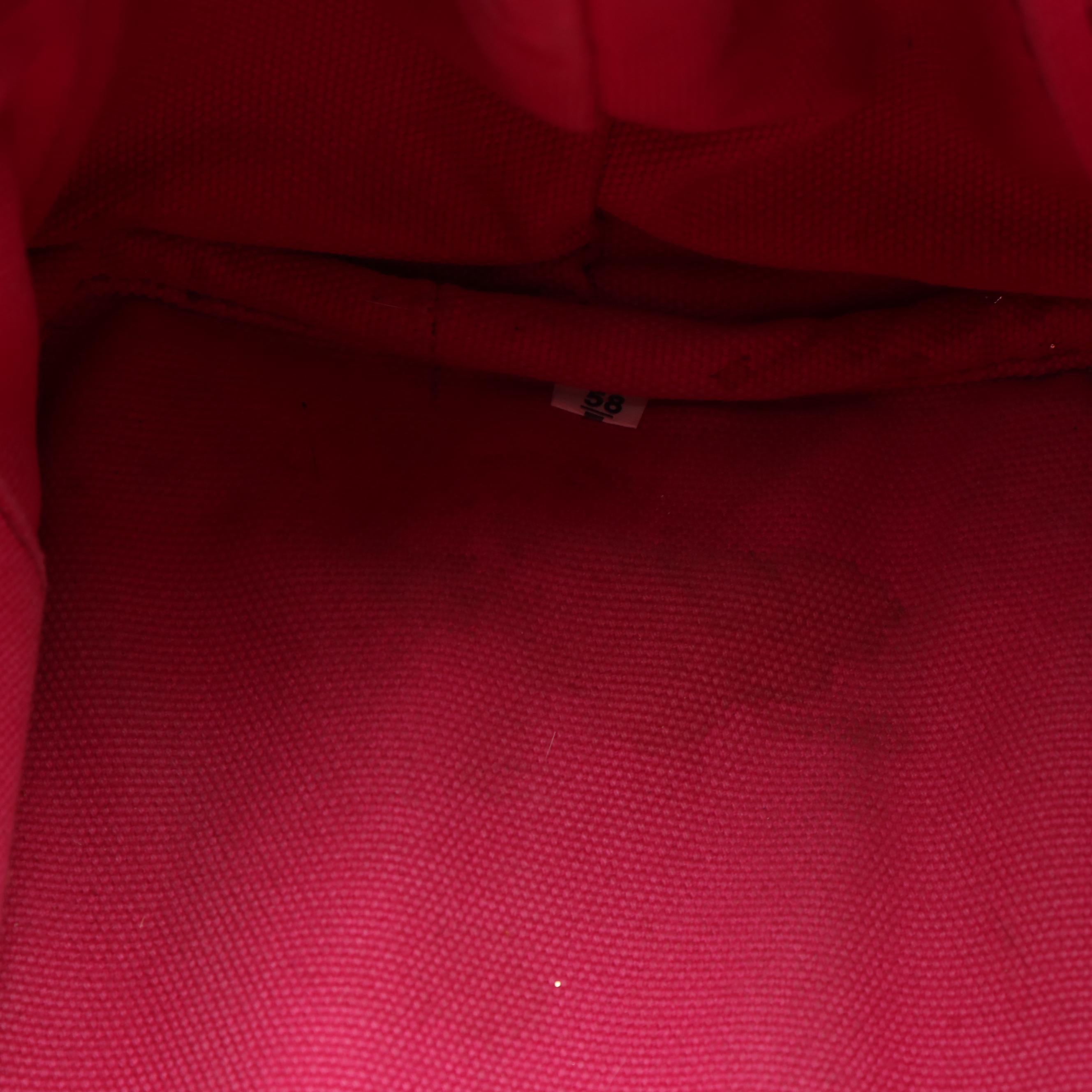 Prada Pink Canvas Canapa Logo Satchel