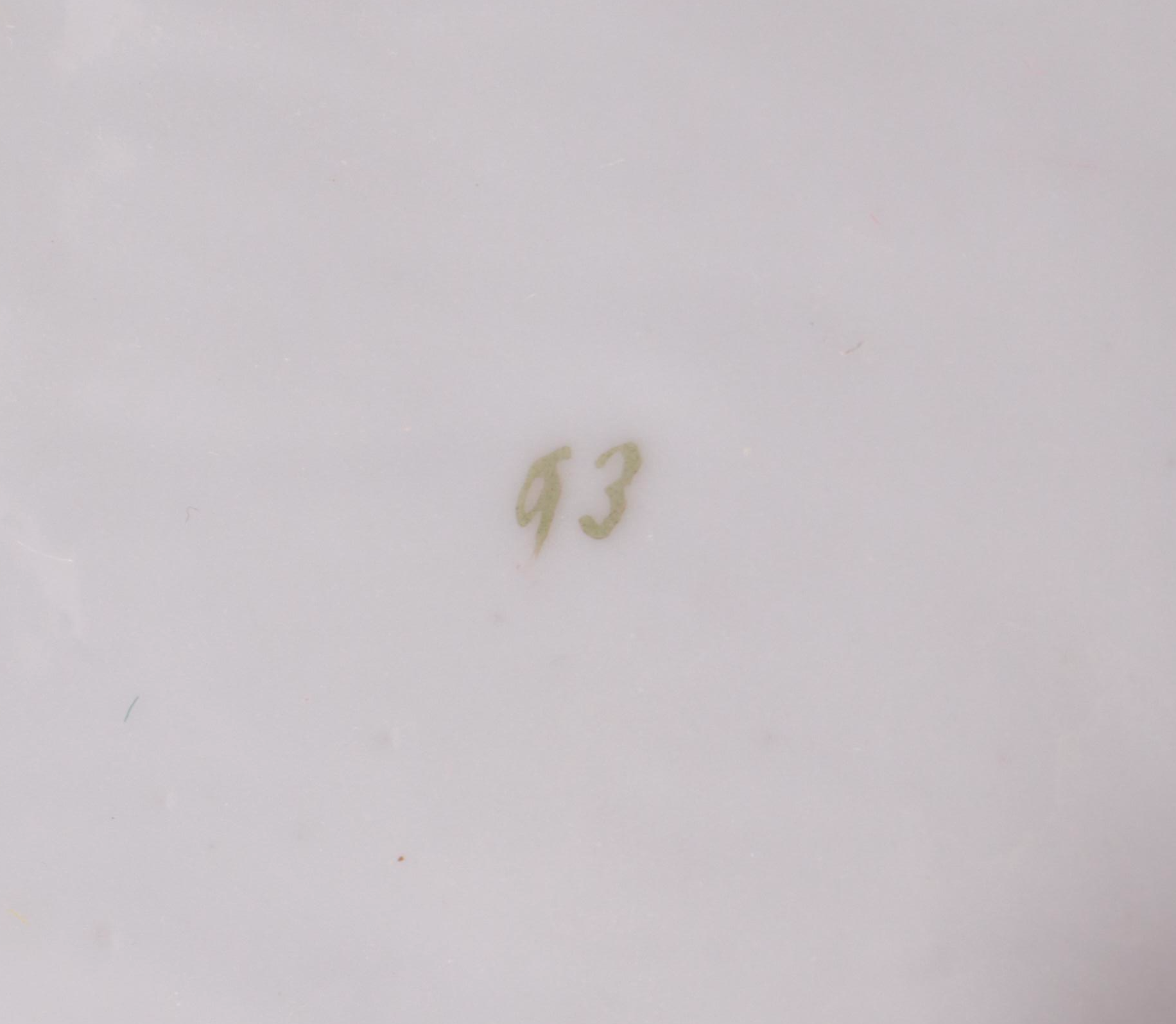 Ceramic Spittoon with Painted Snowy Scene and More