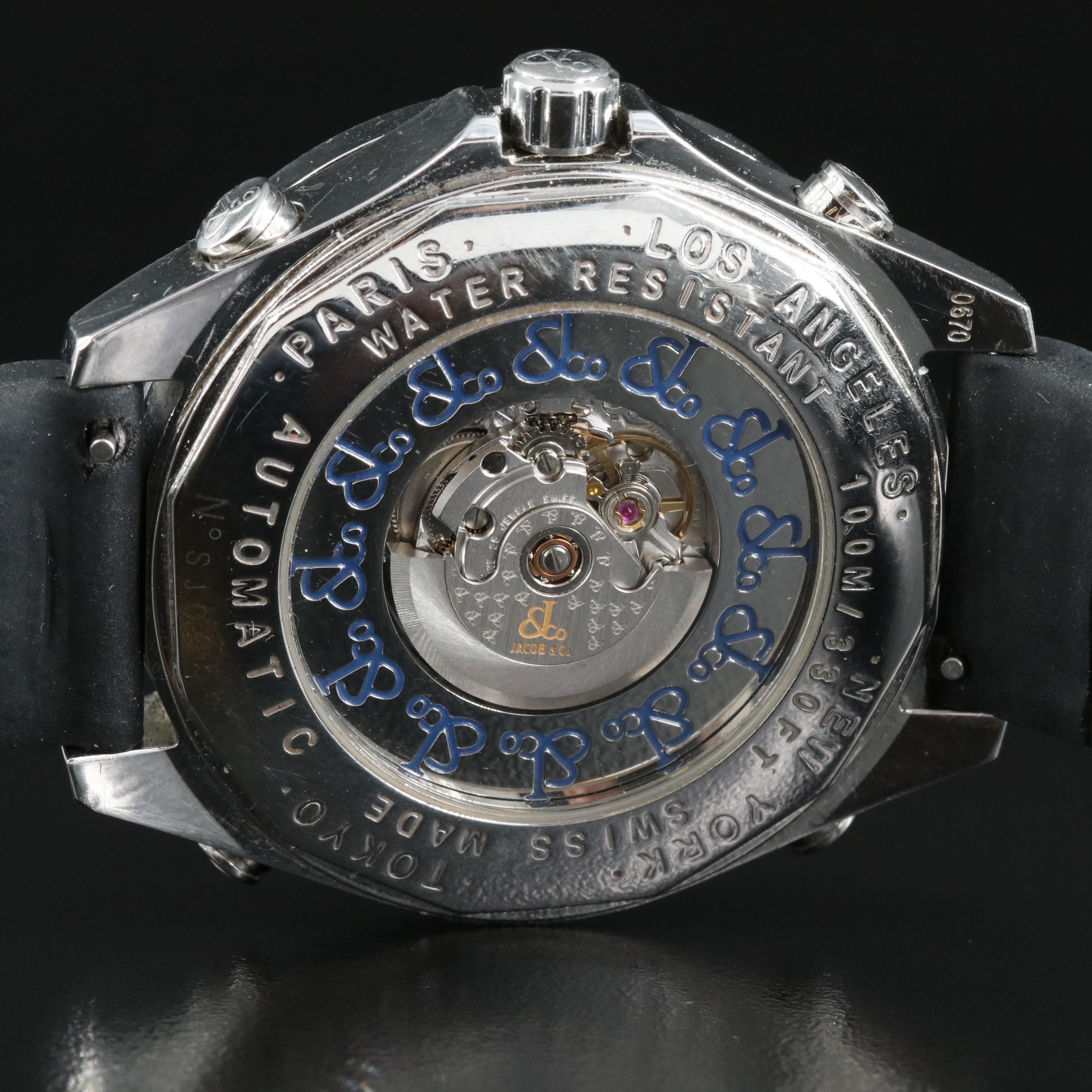 Jacob & Co. Five Time Zone Automatic 3.04 CTW Diamond Watch