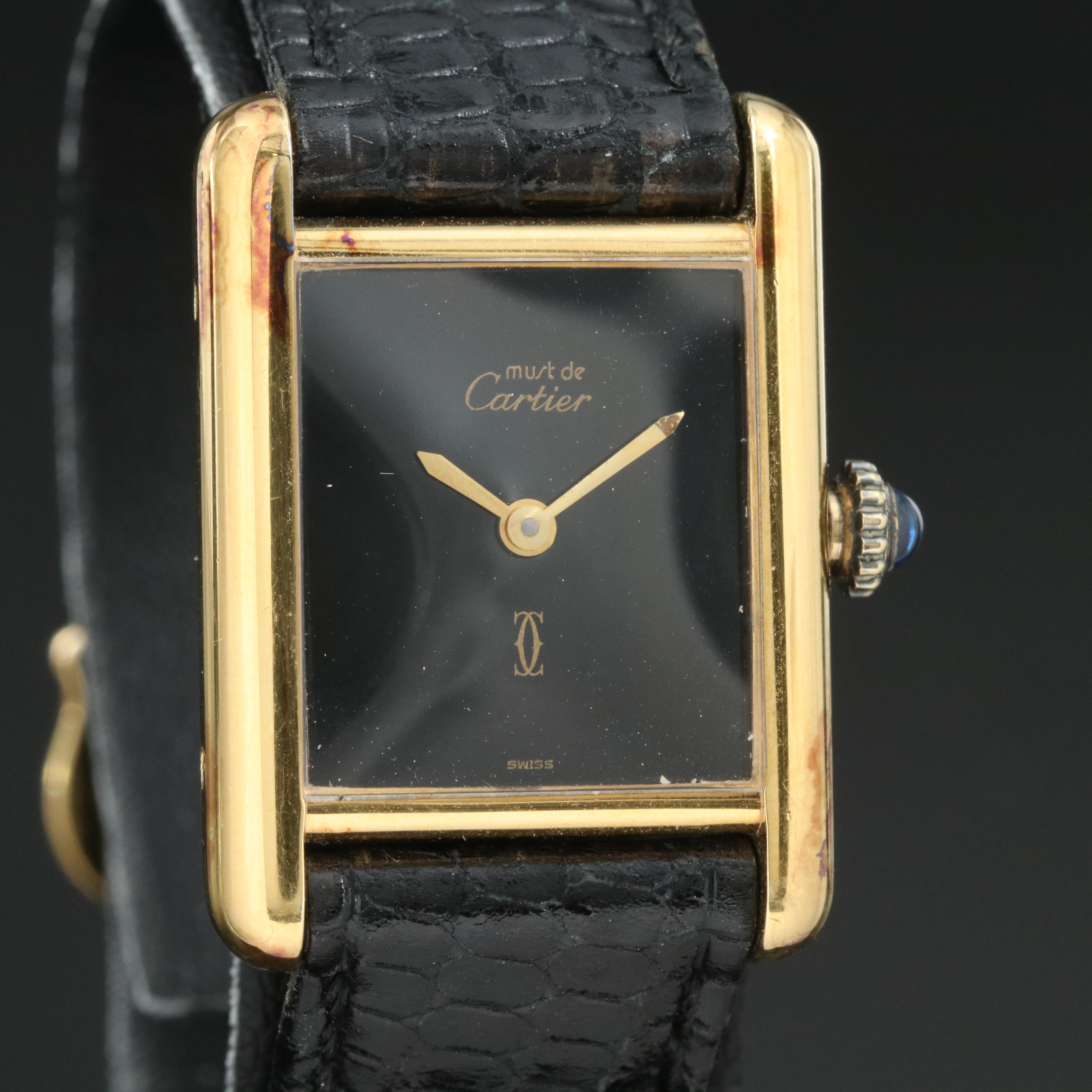 Cartier Must de Cartier Gold-Plated Mechanical Watch