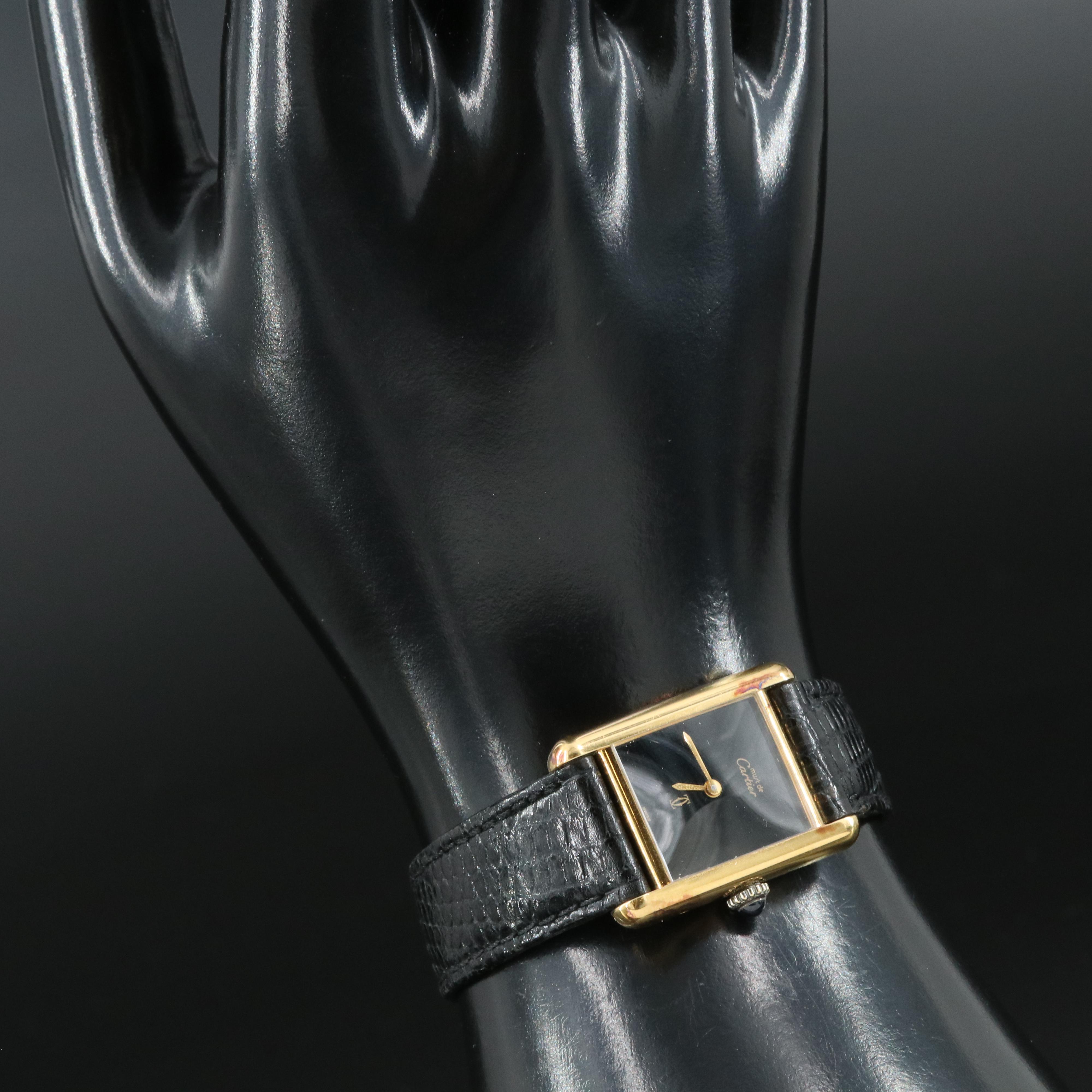 Cartier Must de Cartier Gold-Plated Mechanical Watch