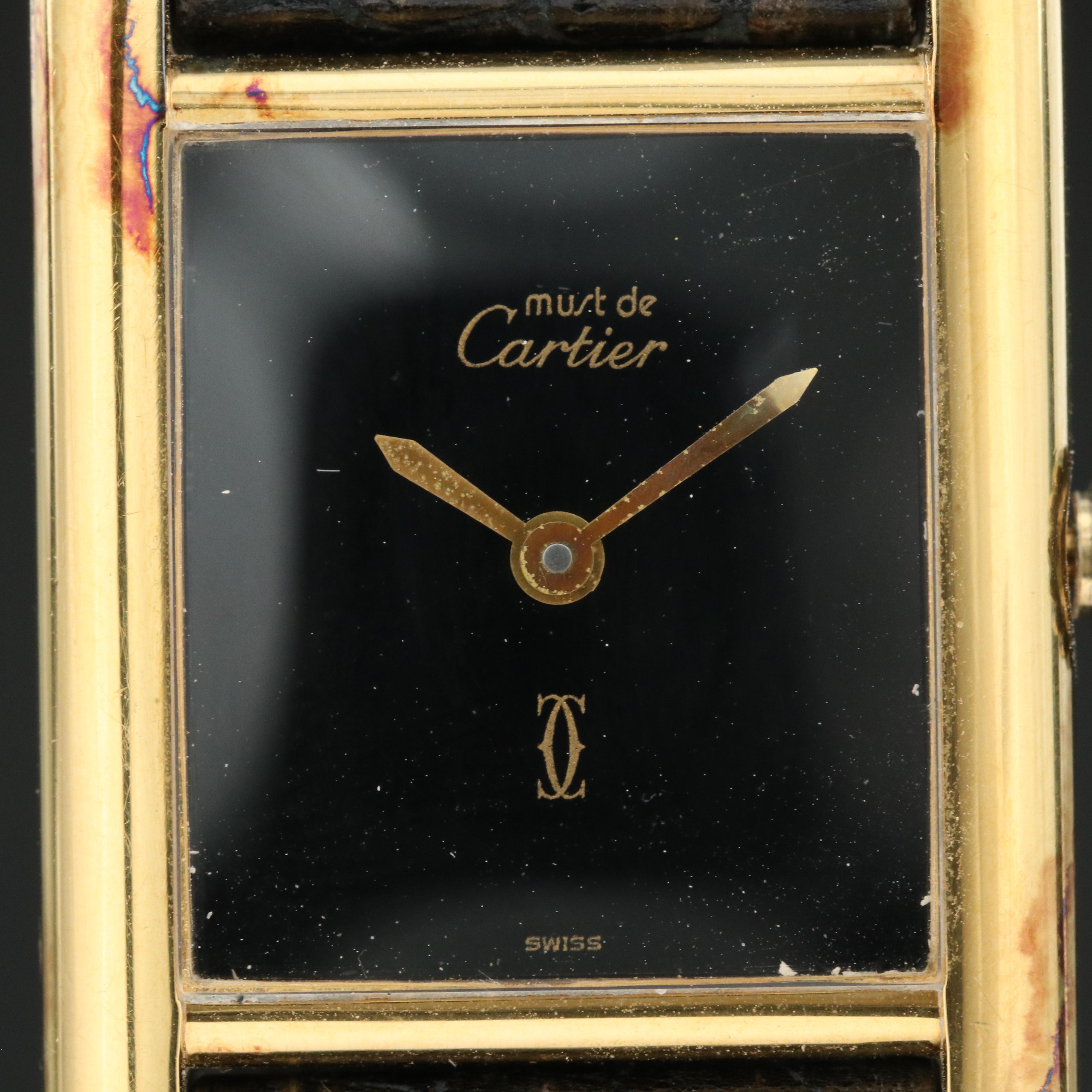Cartier Must de Cartier Gold-Plated Mechanical Watch