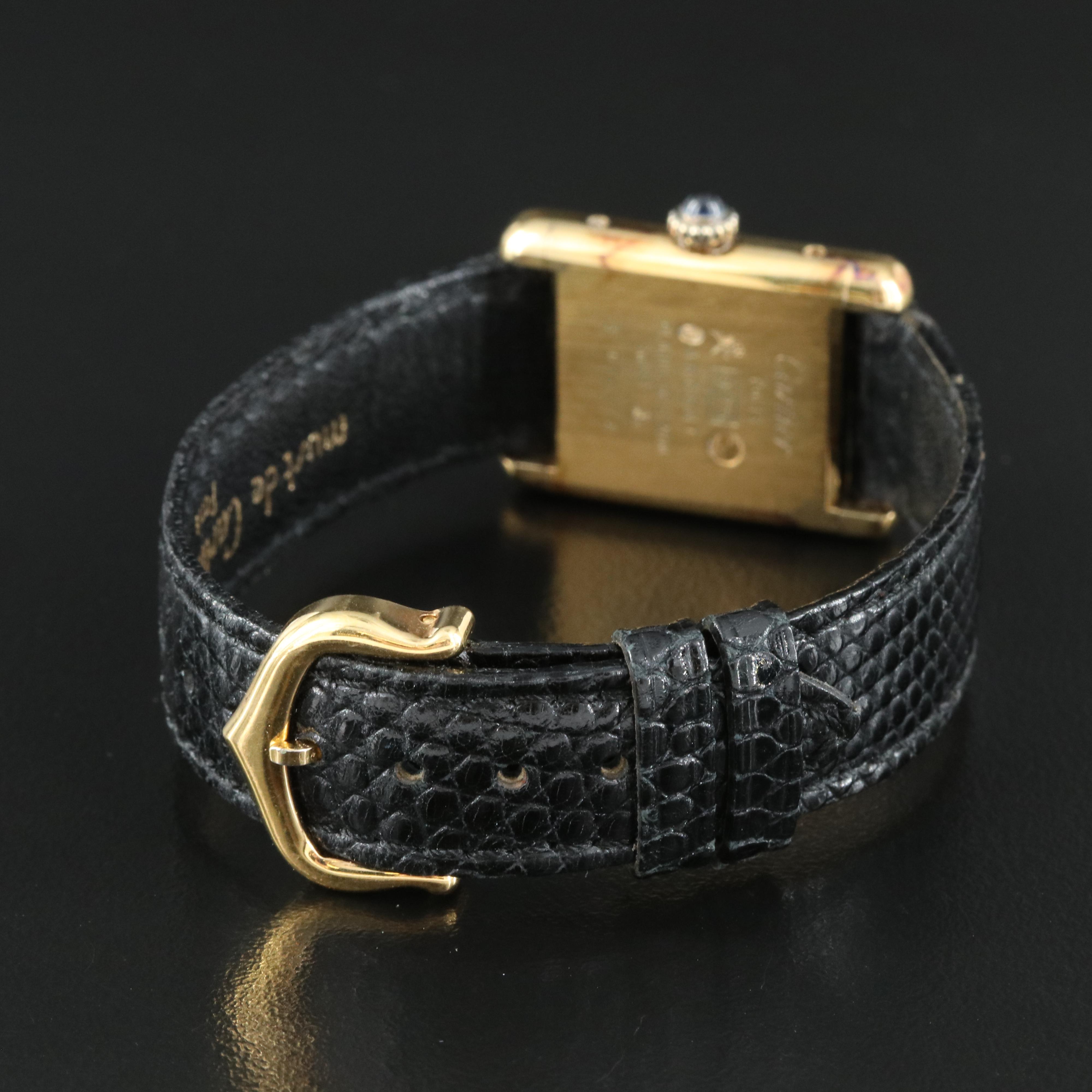 Cartier Must de Cartier Gold-Plated Mechanical Watch