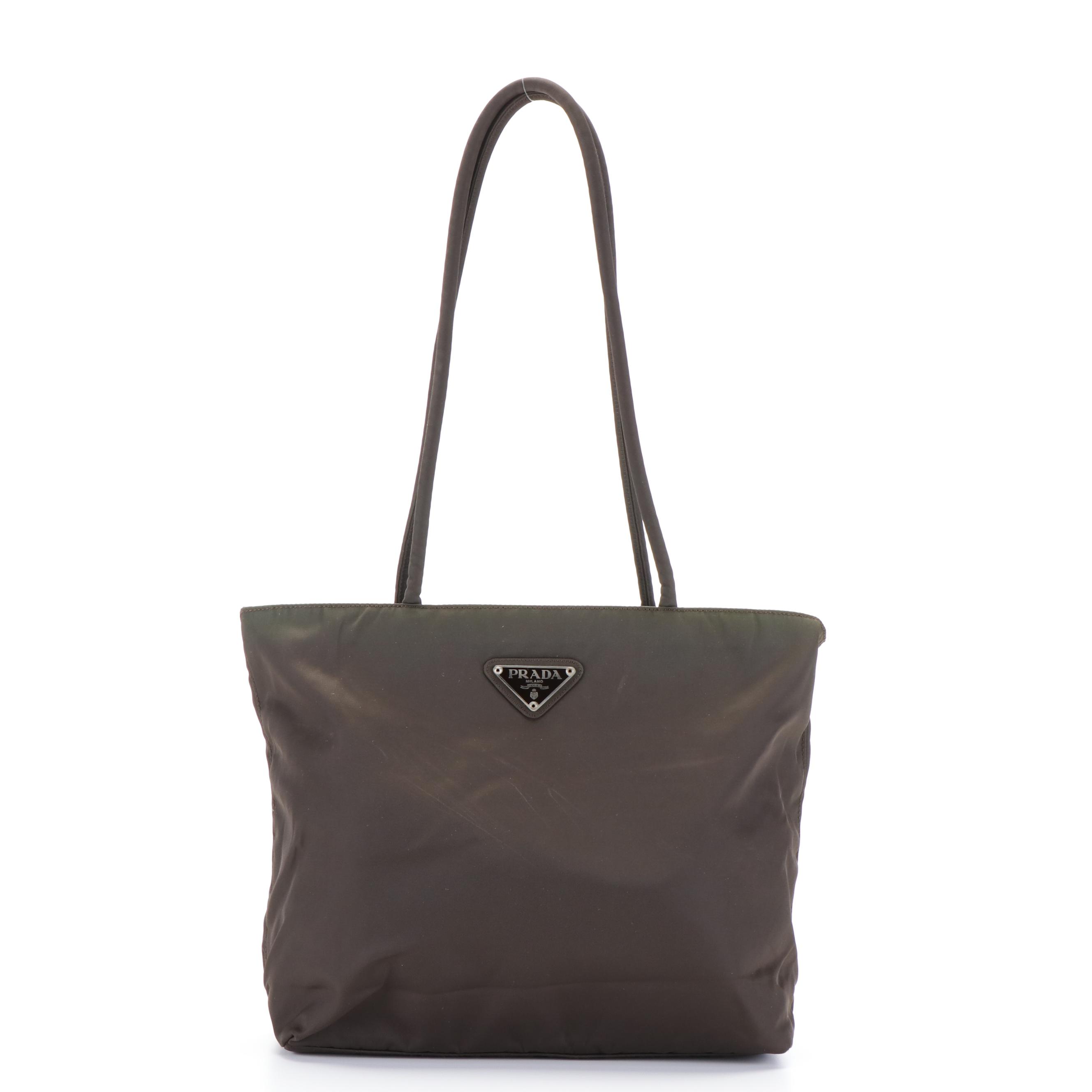 Prada Tessuto Brown Nylon Tote bag