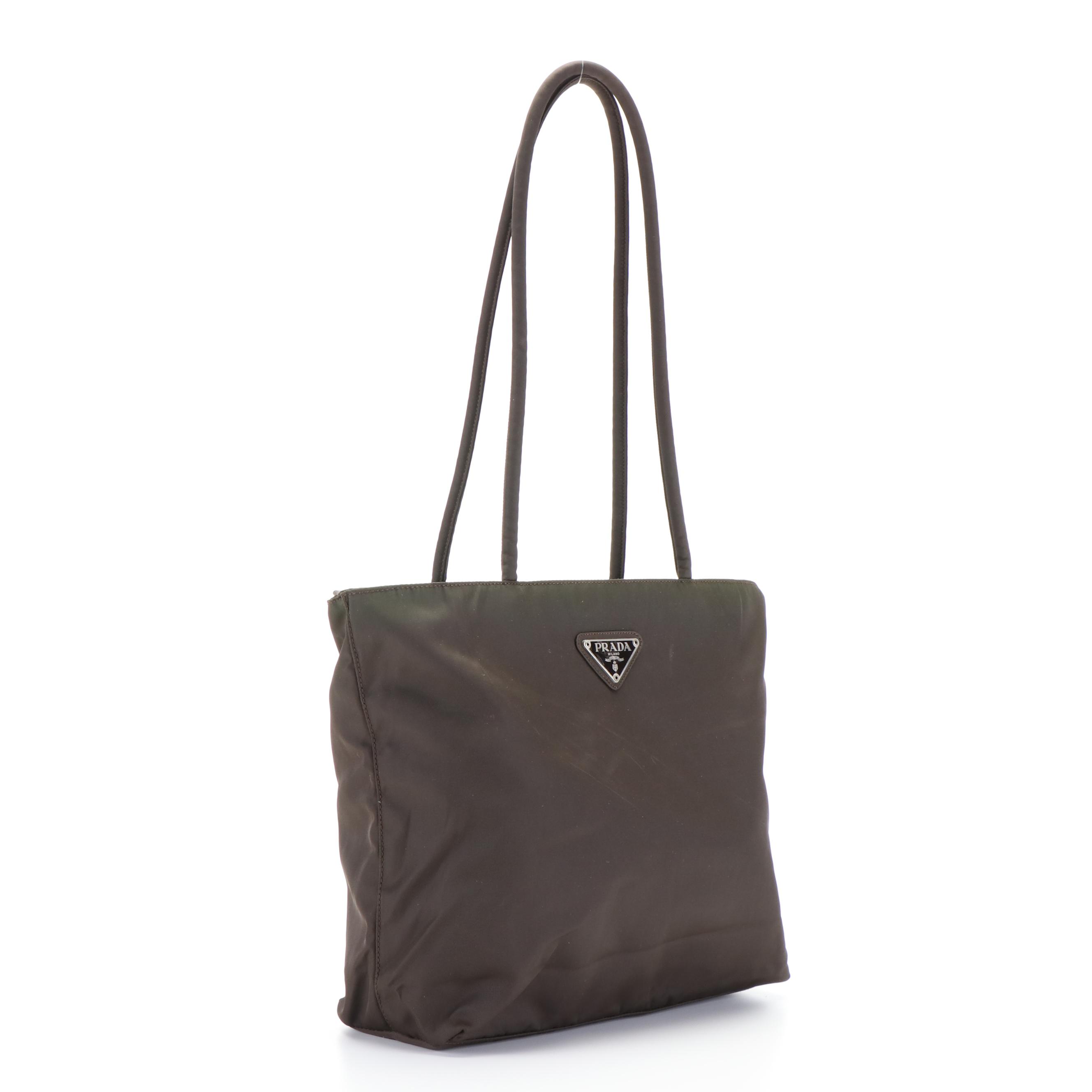 Prada Tessuto Brown Nylon Tote bag