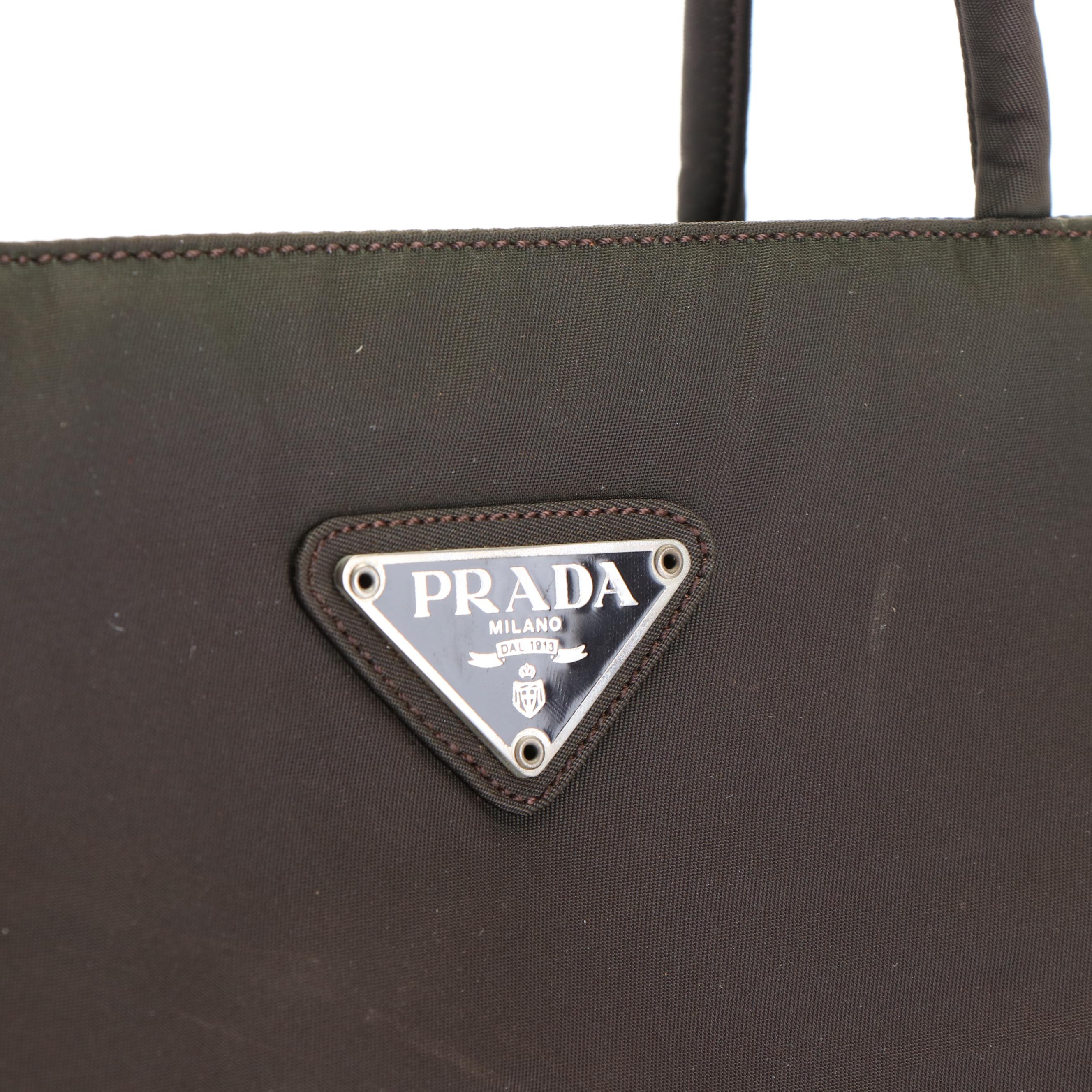 Prada Tessuto Brown Nylon Tote bag