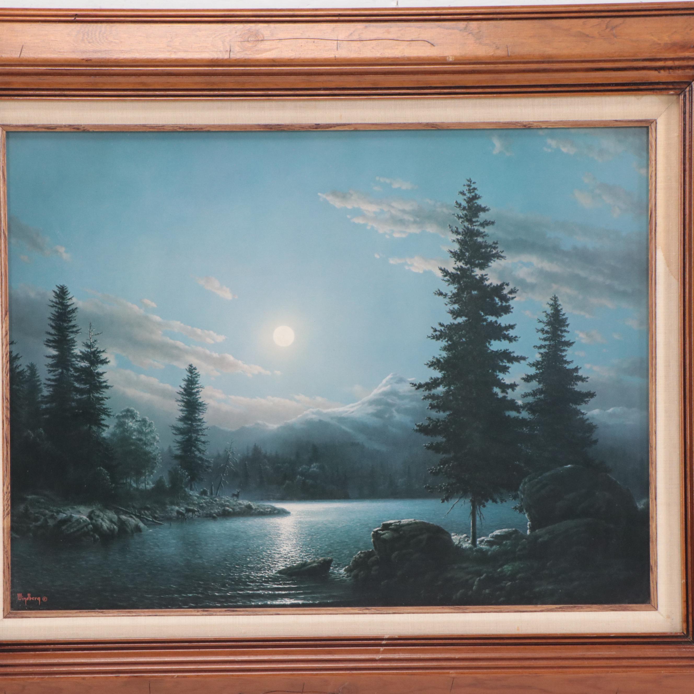 Dalhart Windberg Offset Lithographs and Signed Book, Late 20th Century