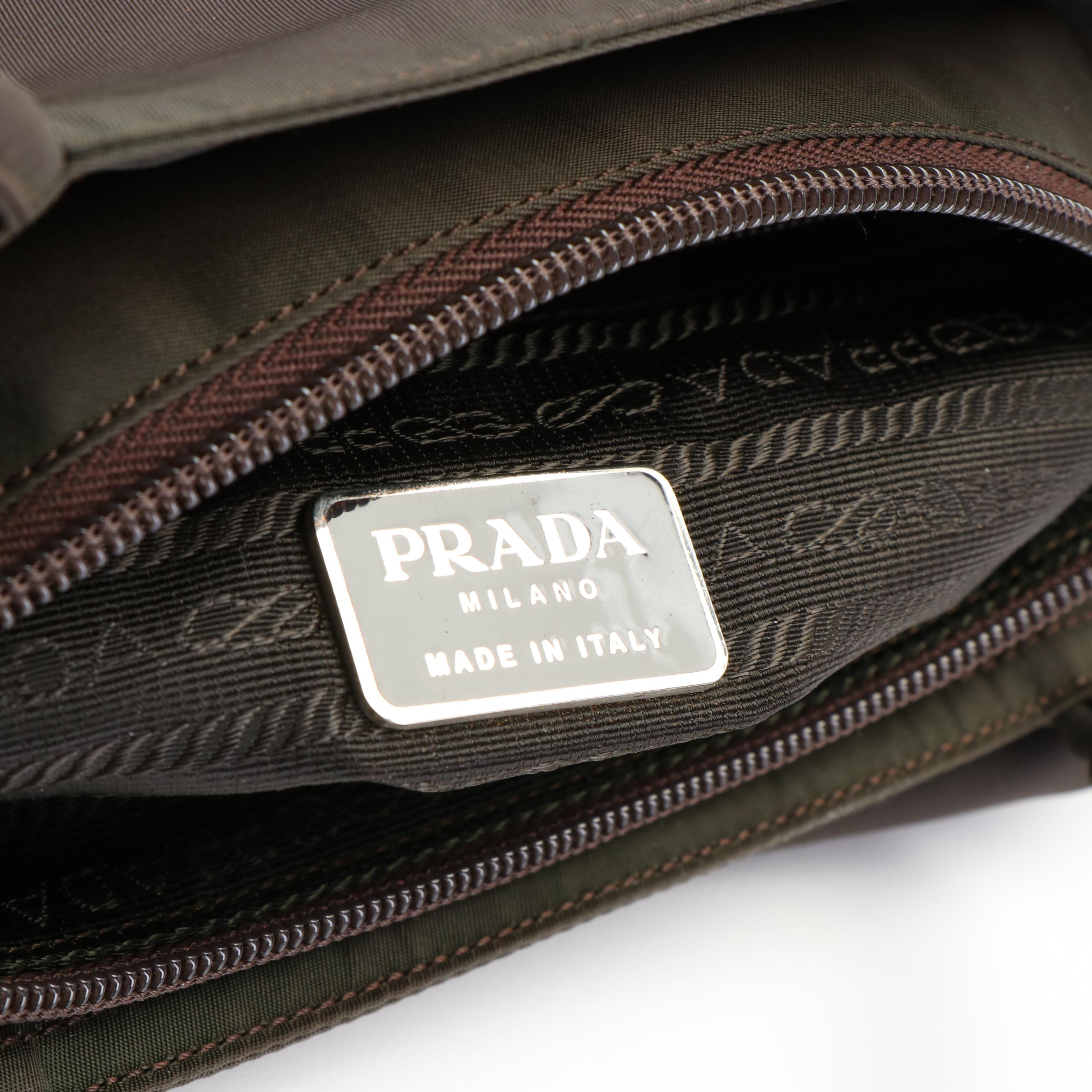 Prada Tessuto Brown Nylon Tote bag
