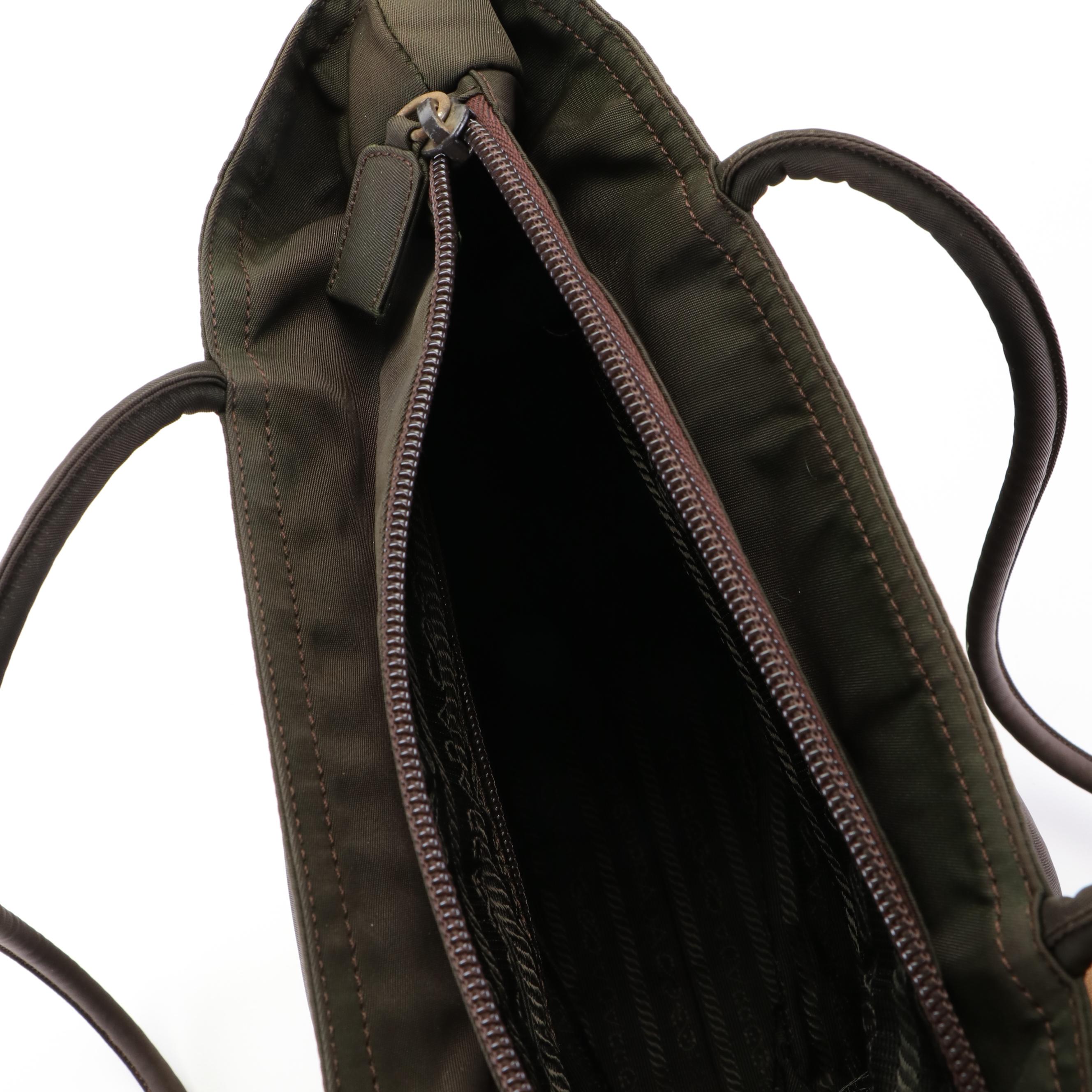 Prada Tessuto Brown Nylon Tote bag