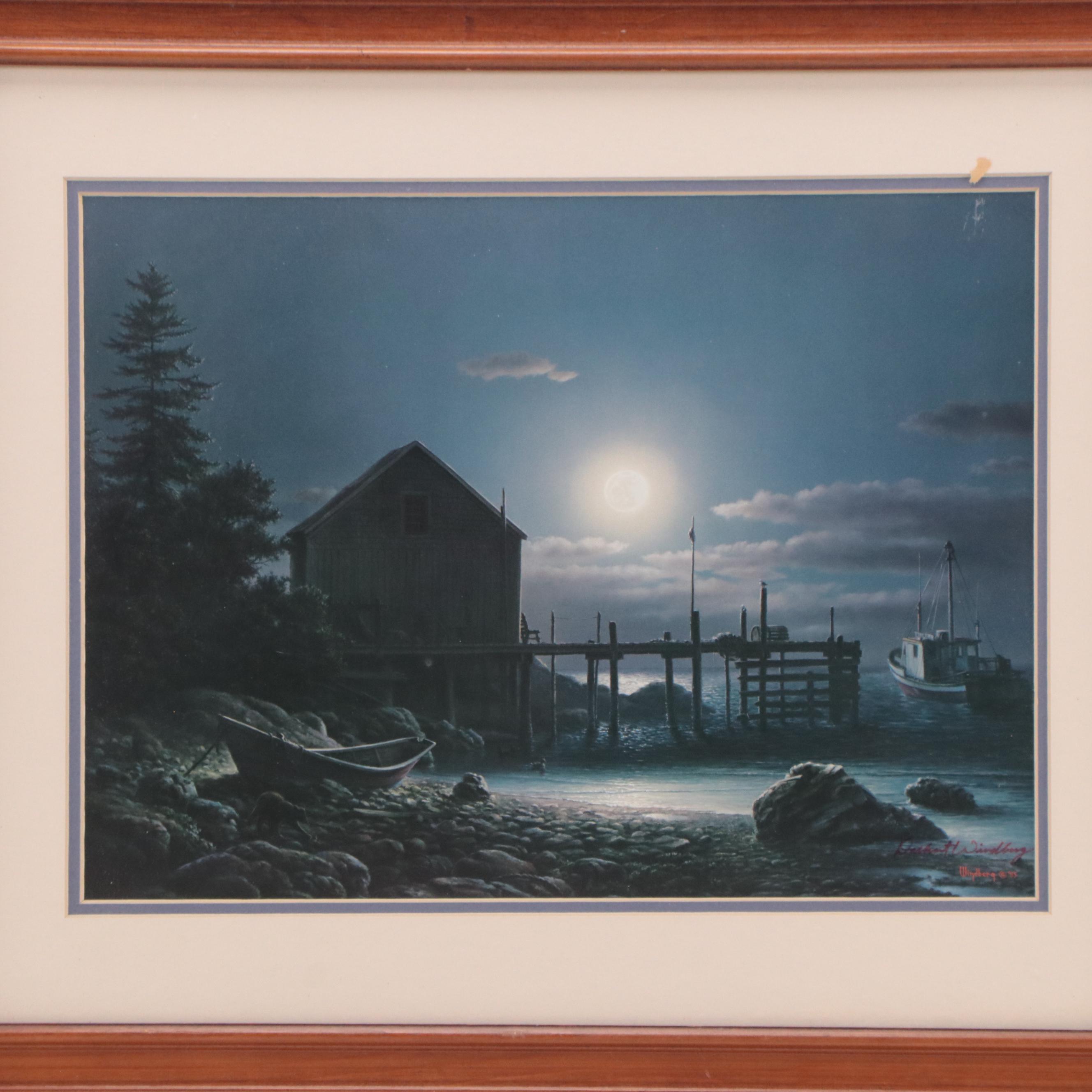 Dalhart Windberg Offset Lithographs and Signed Book, Late 20th Century