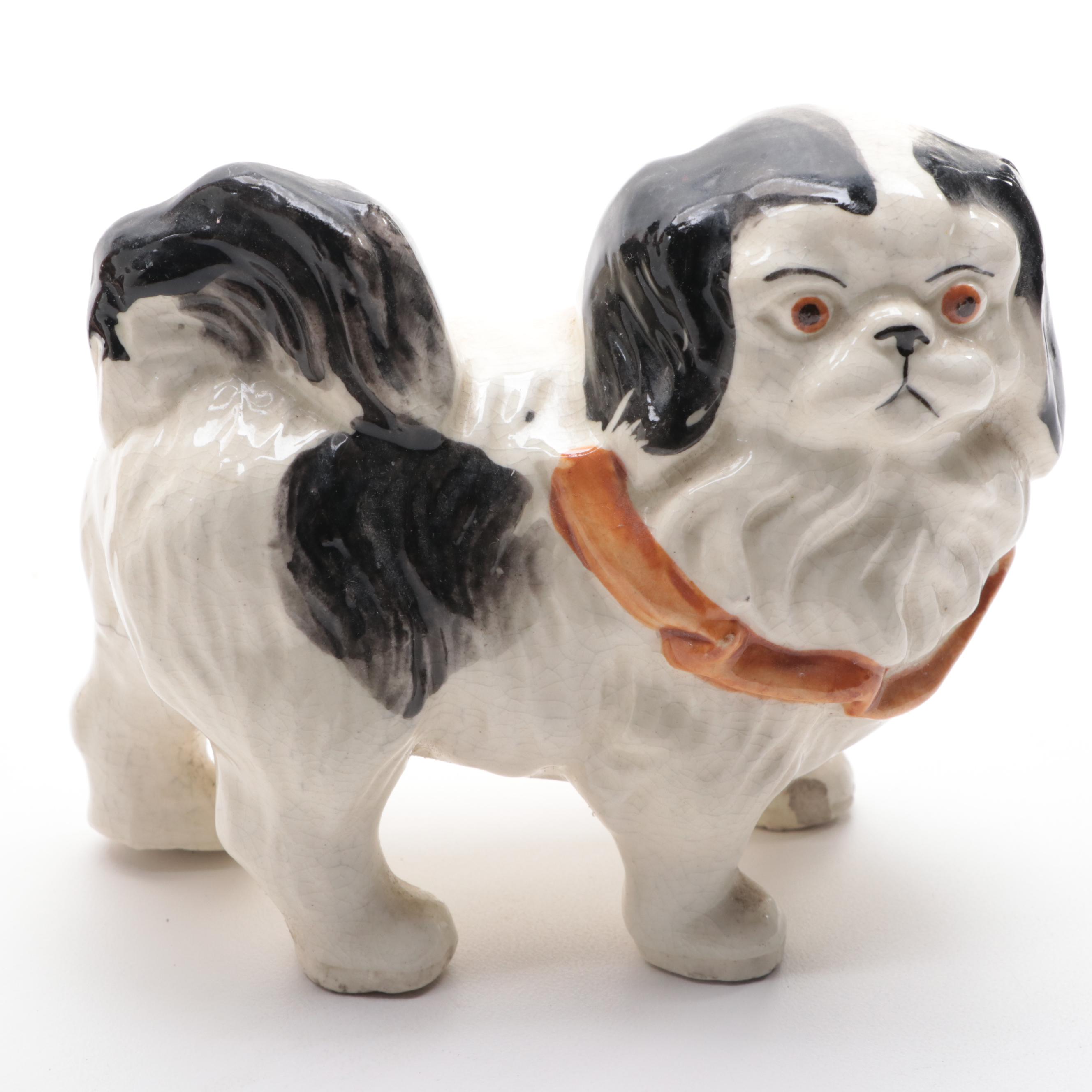 Hokutosha with Other Porcelain and Bone China Dog Figurines, Mid to Late 20th C.