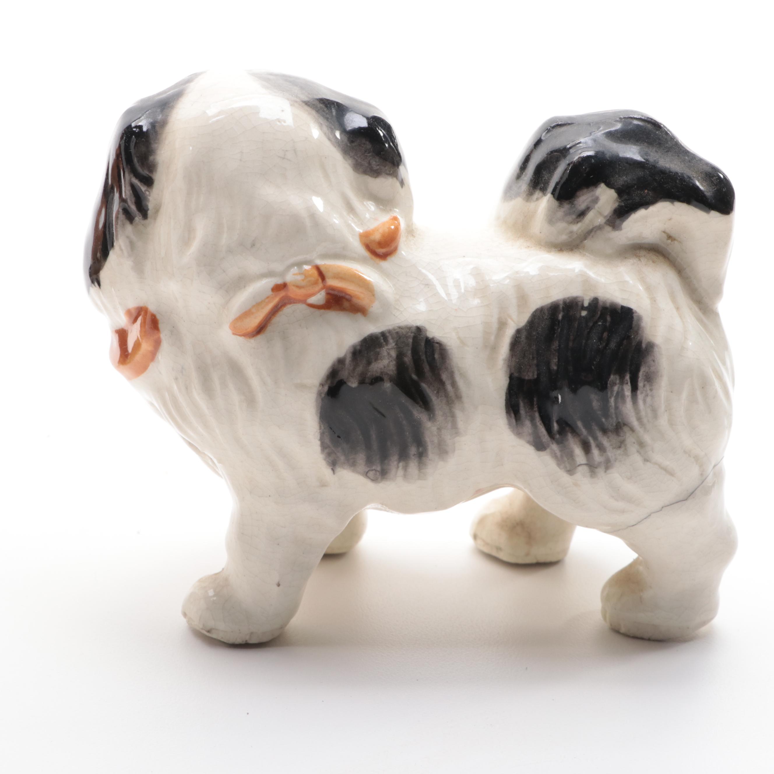 Hokutosha with Other Porcelain and Bone China Dog Figurines, Mid to Late 20th C.