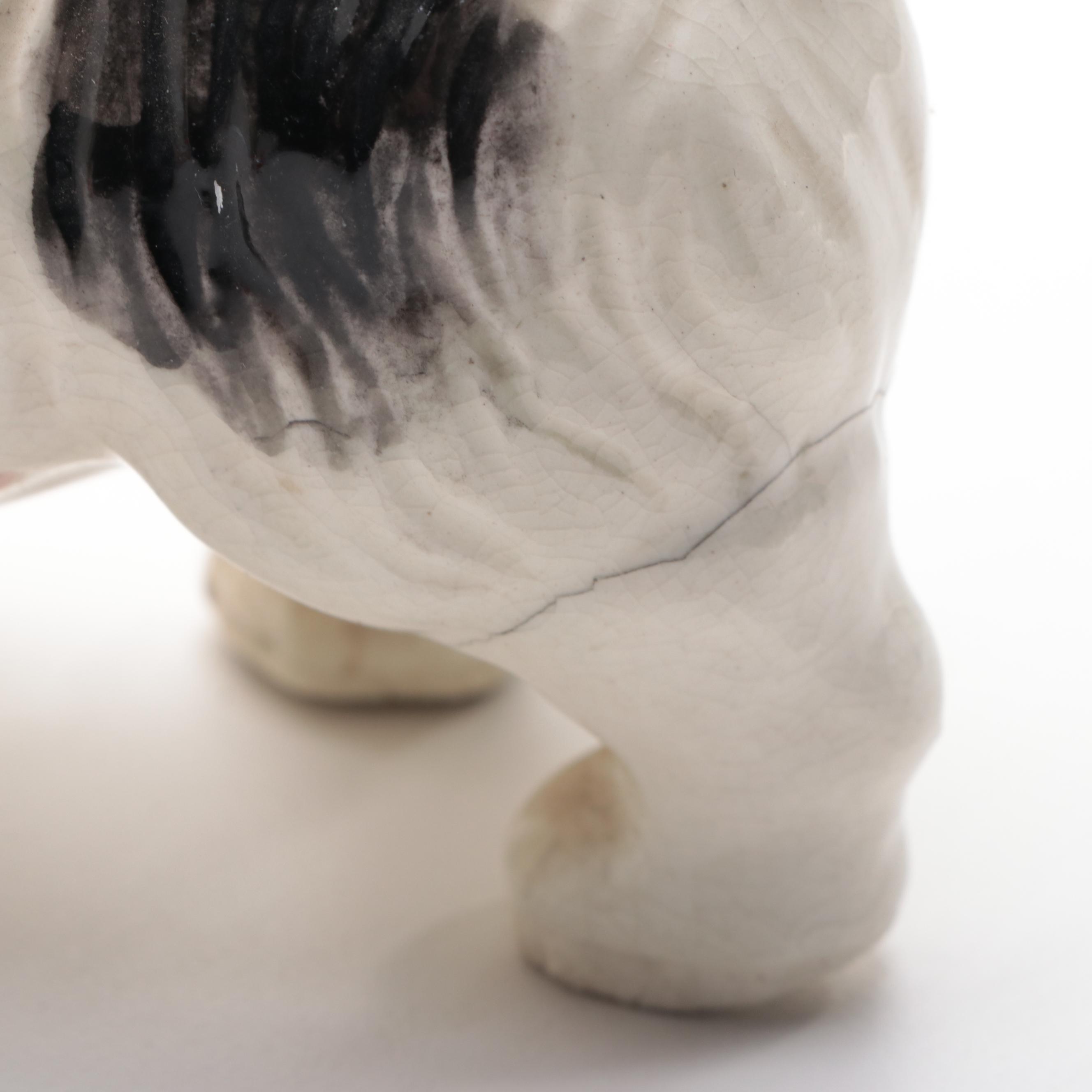 Hokutosha with Other Porcelain and Bone China Dog Figurines, Mid to Late 20th C.