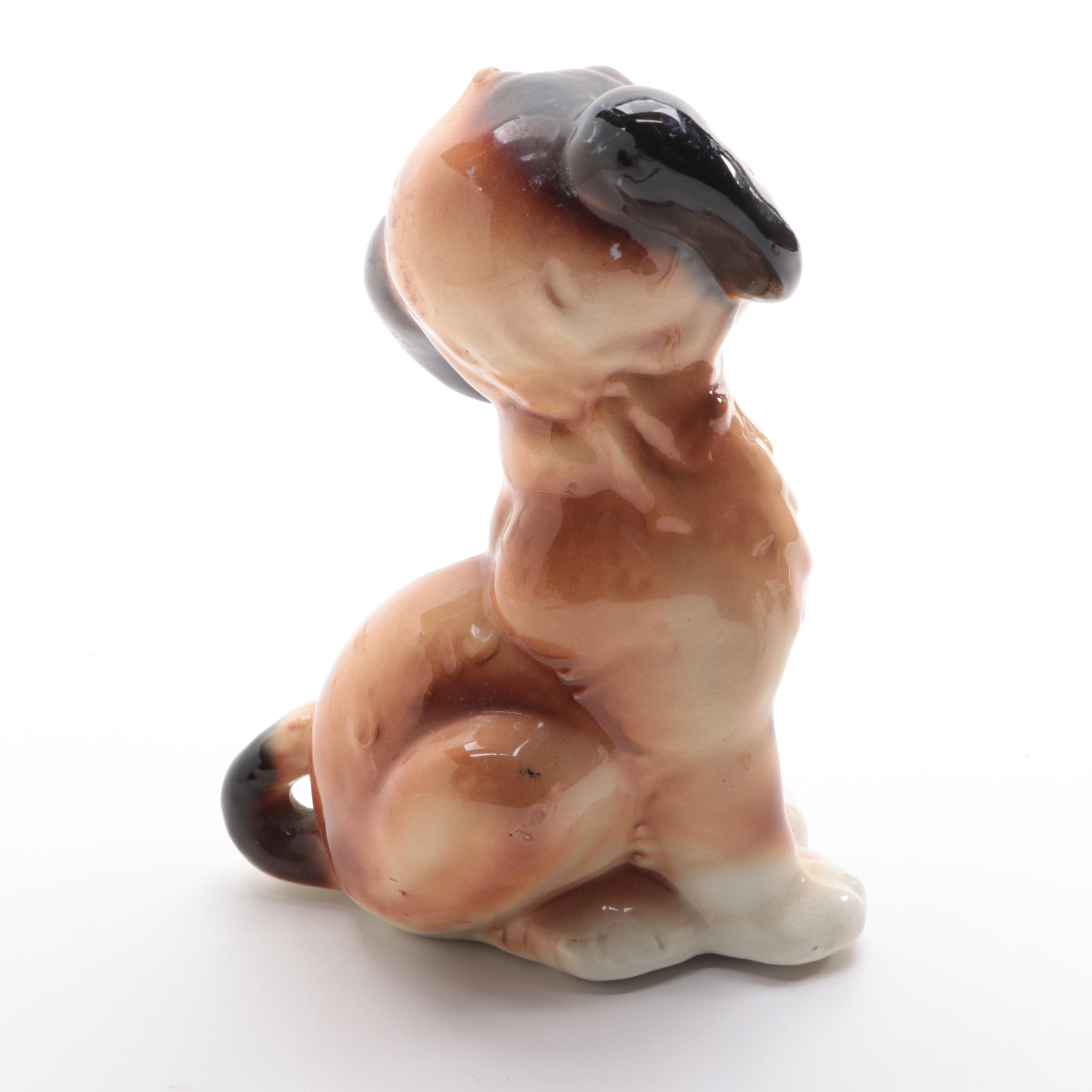 Hokutosha with Other Porcelain and Bone China Dog Figurines, Mid to Late 20th C.