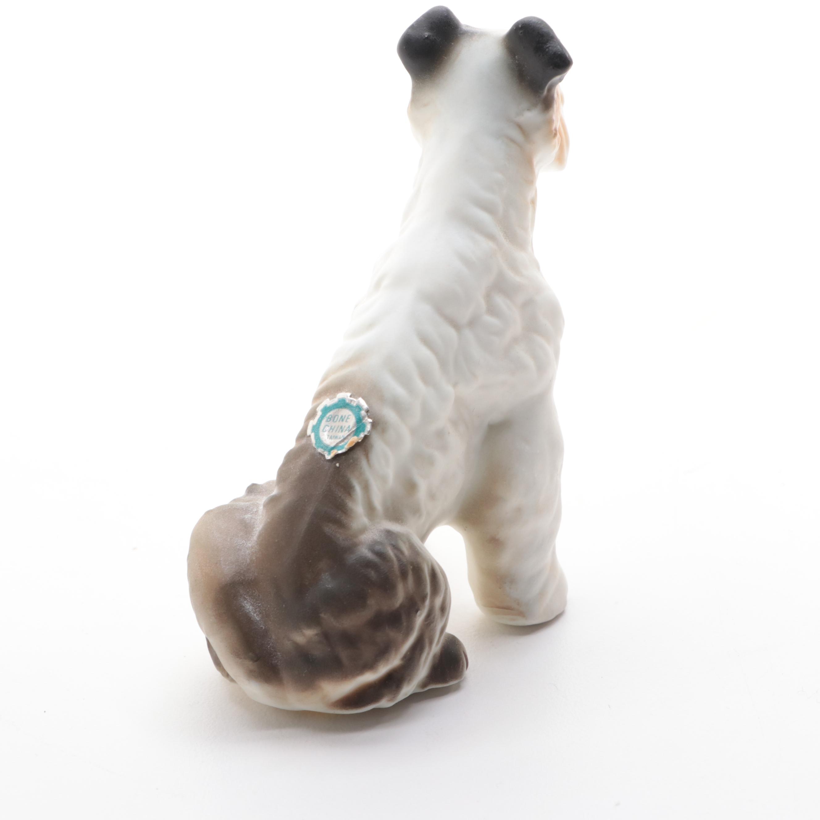 Hokutosha with Other Porcelain and Bone China Dog Figurines, Mid to Late 20th C.