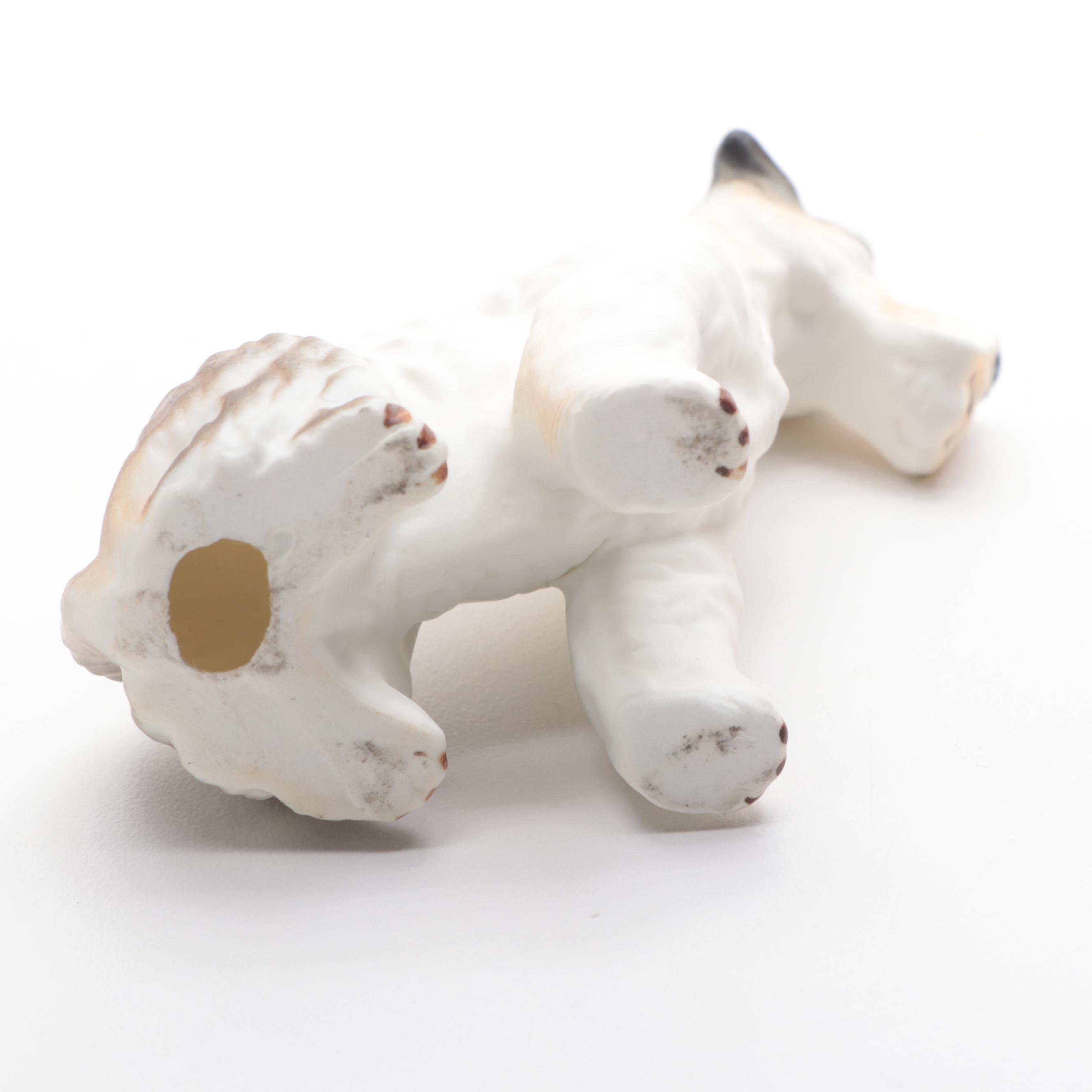 Hokutosha with Other Porcelain and Bone China Dog Figurines, Mid to Late 20th C.